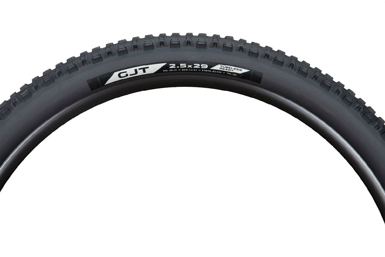 DONNELLY GJT FOLDING TIRE, 29X2.40", 62-622, 120TPI, 70A, TUBELESS READY DONNELLY GJT FOLDING TIRE, 29X2.40", 62-622, 120TPI, 70A, TUBELESS READY