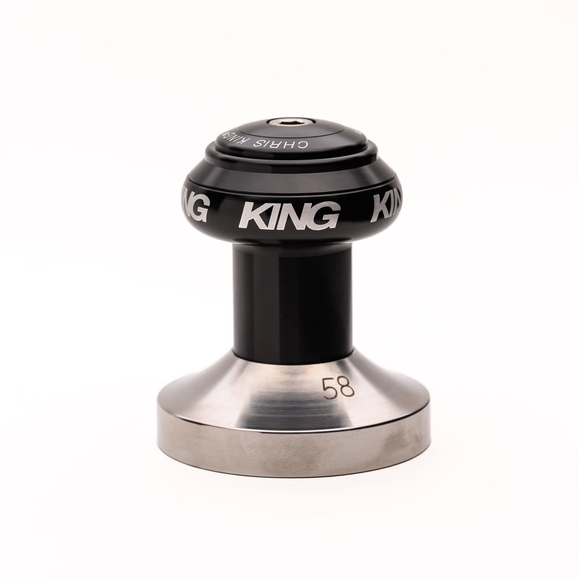 CHRIS KING ESPRESSO TAMPER, 58MM, FLAT, BLACK CHRIS KING ESPRESSO TAMPER, 58MM, FLAT, BLACK