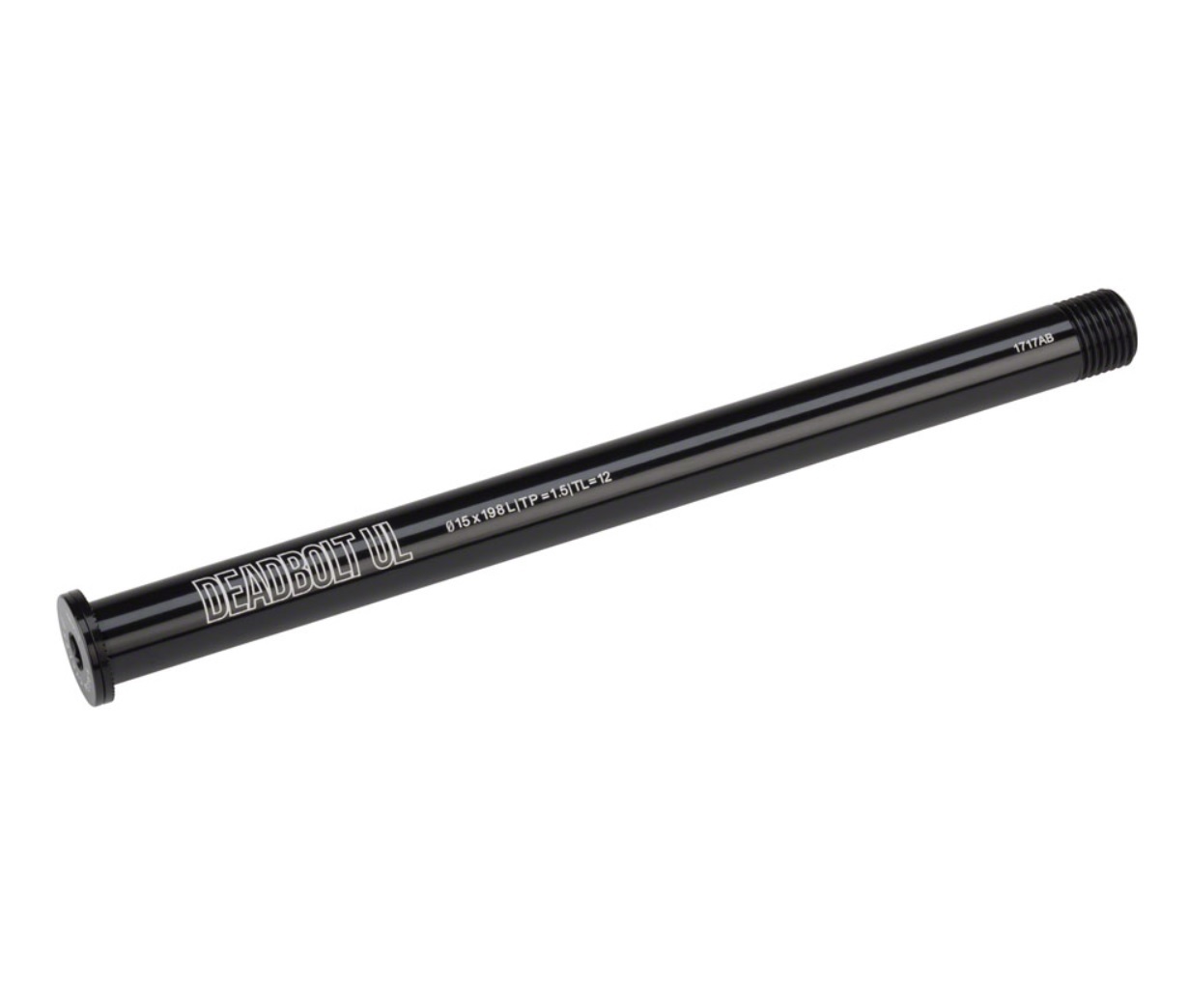 SALSA DEADBOLT ULTRALIGHT THRU-AXLE, VR 15MM, M15X1.5, BLACK, 198MM / 1.50 TPI SALSA DEADBOLT ULTRALIGHT THRU-AXLE, VR 15MM, M15X1.5, BLACK, 198MM / 1.50 TPI