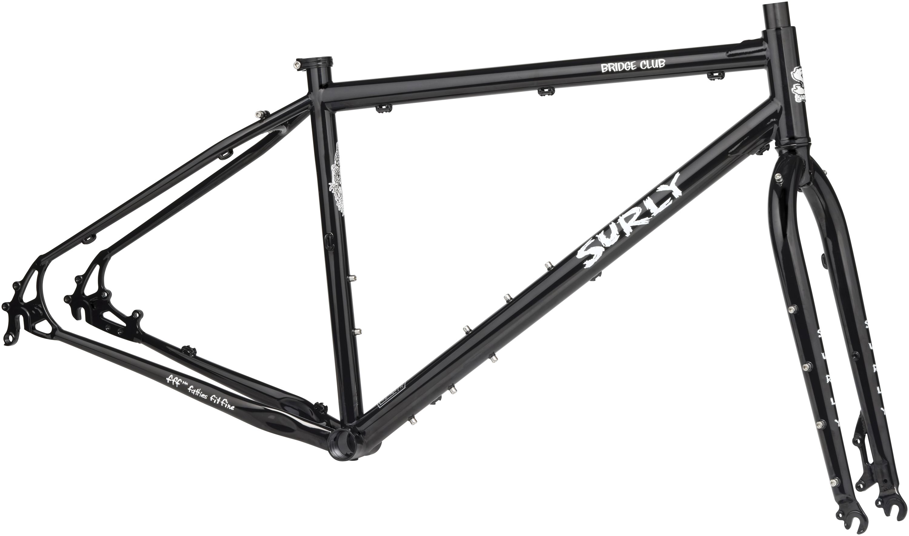 SURLY BRIDGE CLUB MTB FRAMESET, 26+/27.5+, TREVOR´S CLOSET BLACK, XS SURLY BRIDGE CLUB MTB FRAMESET, 26+/27.5+, TREVOR´S CLOSET BLACK, XS