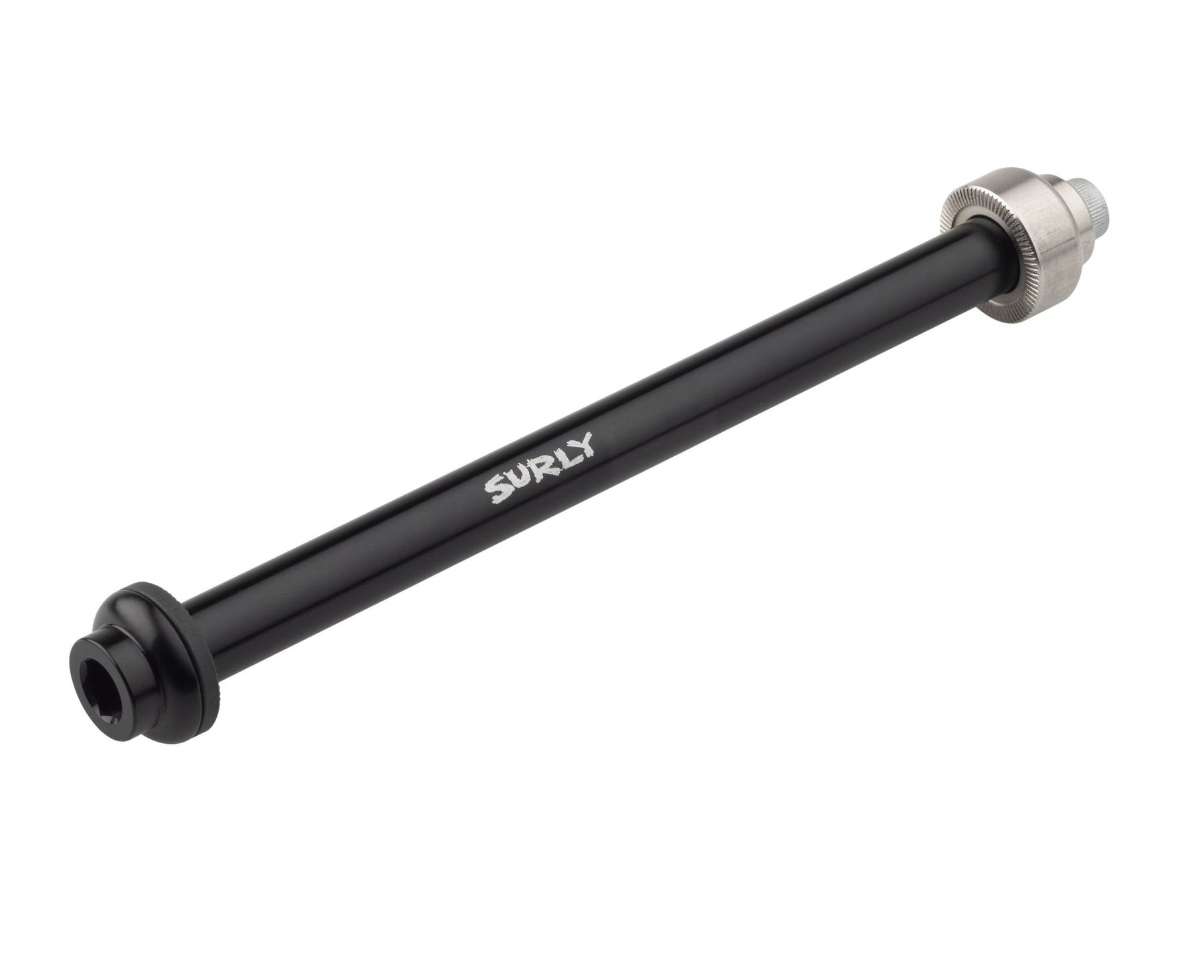 SURLY THRU-AXLE, REAR 12X160MM, M6X1.0, 25MM, BLACK SURLY THRU-AXLE, REAR 12X160MM, M6X1.0, 25MM, BLACK