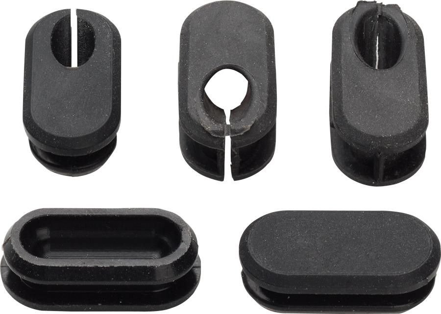 SALSA FRAME PLUGS FOR INTERNAL CABLE ROUTING, DROPPER POST, 5 PCS., BLACK SALSA FRAME PLUGS FOR INTERNAL CABLE ROUTING, DROPPER POST, 5 PCS., BLACK