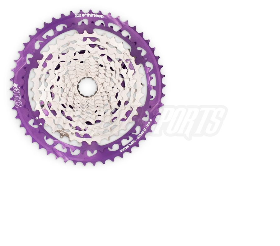 E*THIRTEEN HELIX RACE CASSETTE, 9-50 T., 12-SPD, EGGPLANT E*THIRTEEN HELIX RACE CASSETTE, 9-50 T., 12-SPD, EGGPLANT