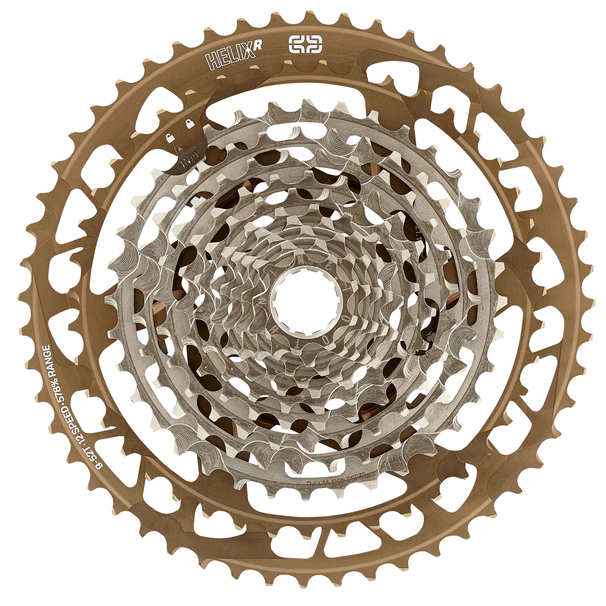 E*THIRTEEN HELIX RACE CASSETTE, 9-52 T., 12-SPD, BRONZE E*THIRTEEN HELIX RACE CASSETTE, 9-52 T., 12-SPD, BRONZE