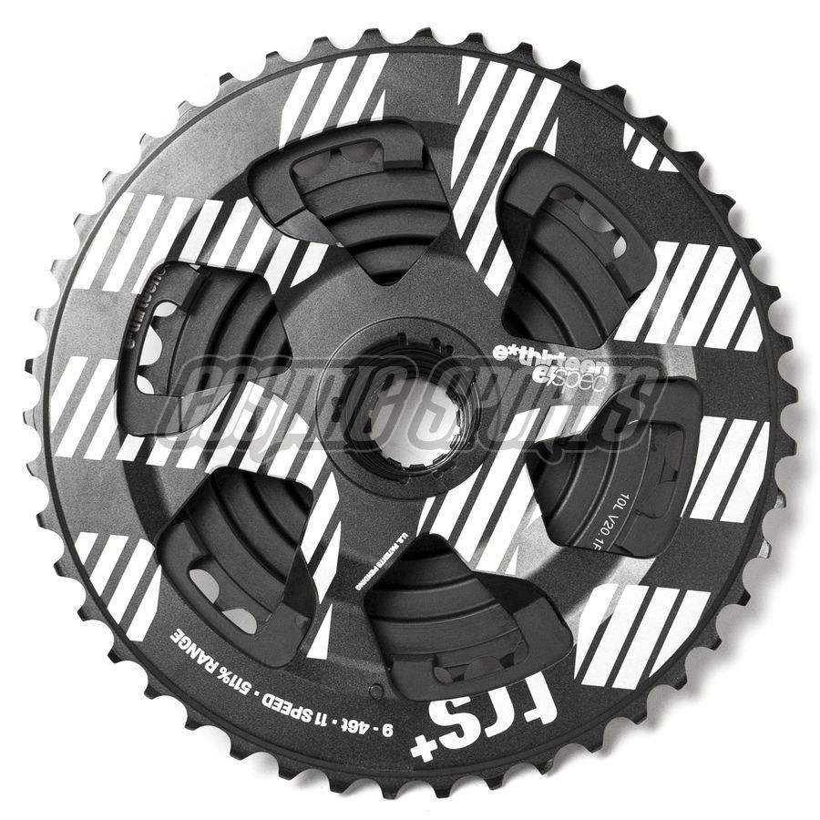E*THIRTEEN TRS PLUS CASSETTE, 9-46 T., 11-SPD, BLACK E*THIRTEEN TRS PLUS CASSETTE, 9-46 T., 11-SPD, BLACK