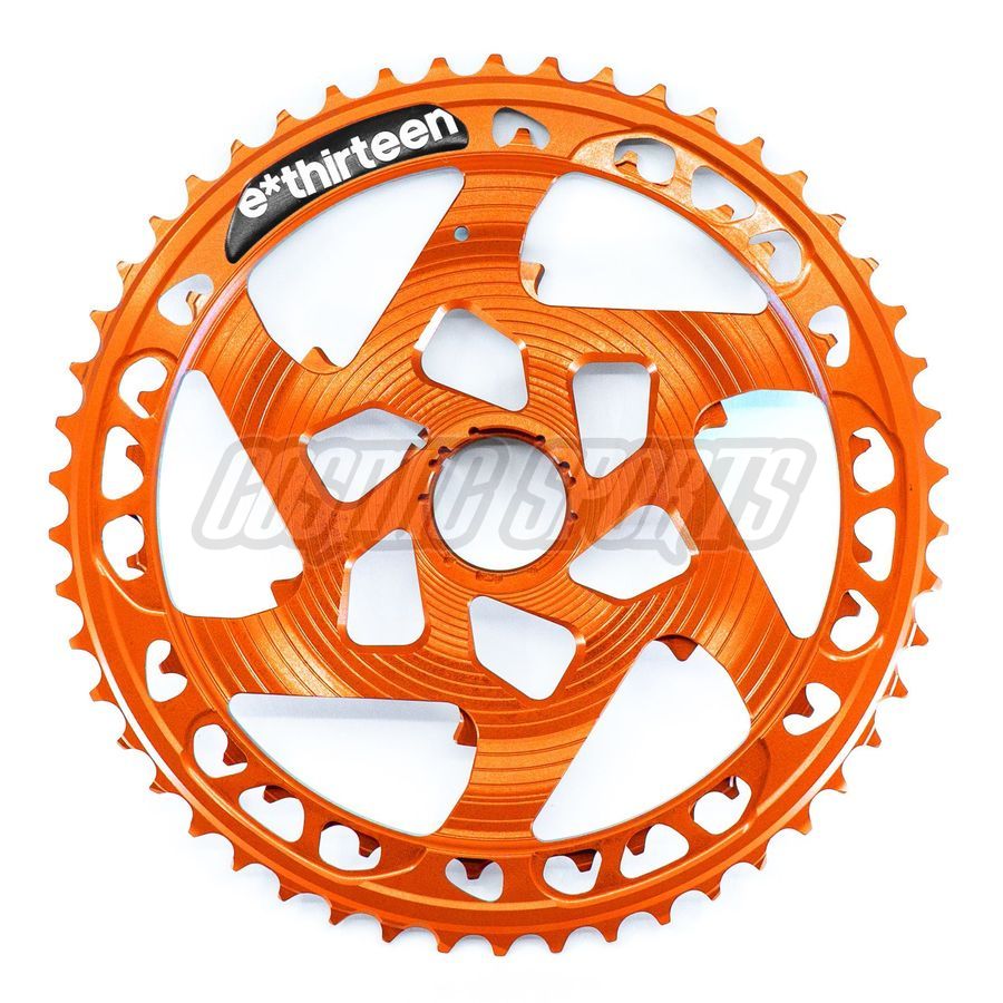 E*THIRTEEN HELIX RACE 12-SPD ALUMINUM COGS, 42-50 T., NARANJA E*THIRTEEN HELIX RACE 12-SPD ALUMINUM COGS, 42-50 T., NARANJA