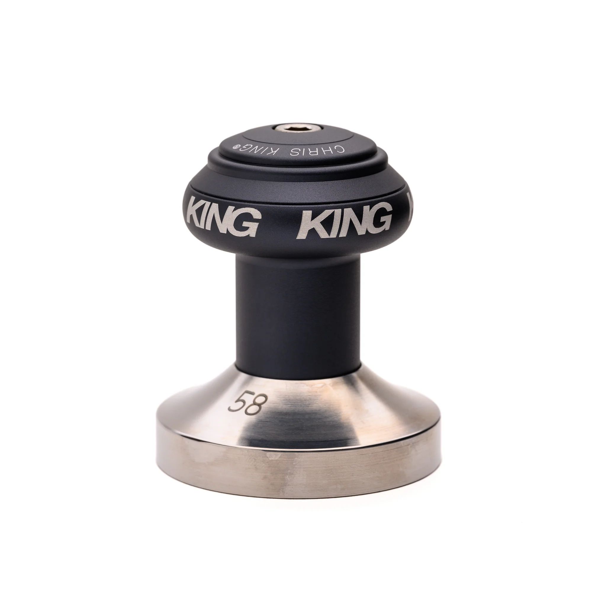 CHRIS KING ESPRESSO TAMPER, 58MM, FLAT, MIDNIGHT CHRIS KING ESPRESSO TAMPER, 58MM, FLAT, MIDNIGHT