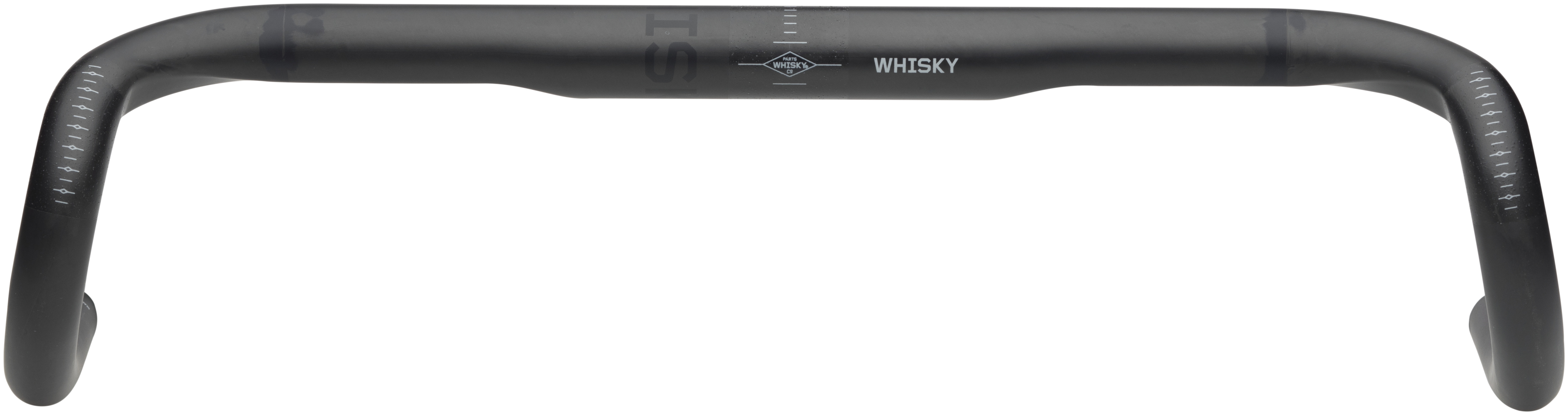 WHISKY NO.9 12F CARBON DROP HANDLEBAR, 31.8MM, 38CMX115X68MM, 12°, MATTE BLACK WHISKY NO.9 12F CARBON DROP HANDLEBAR, 31.8MM, 38CMX115X68MM, 12°, MATTE BLACK