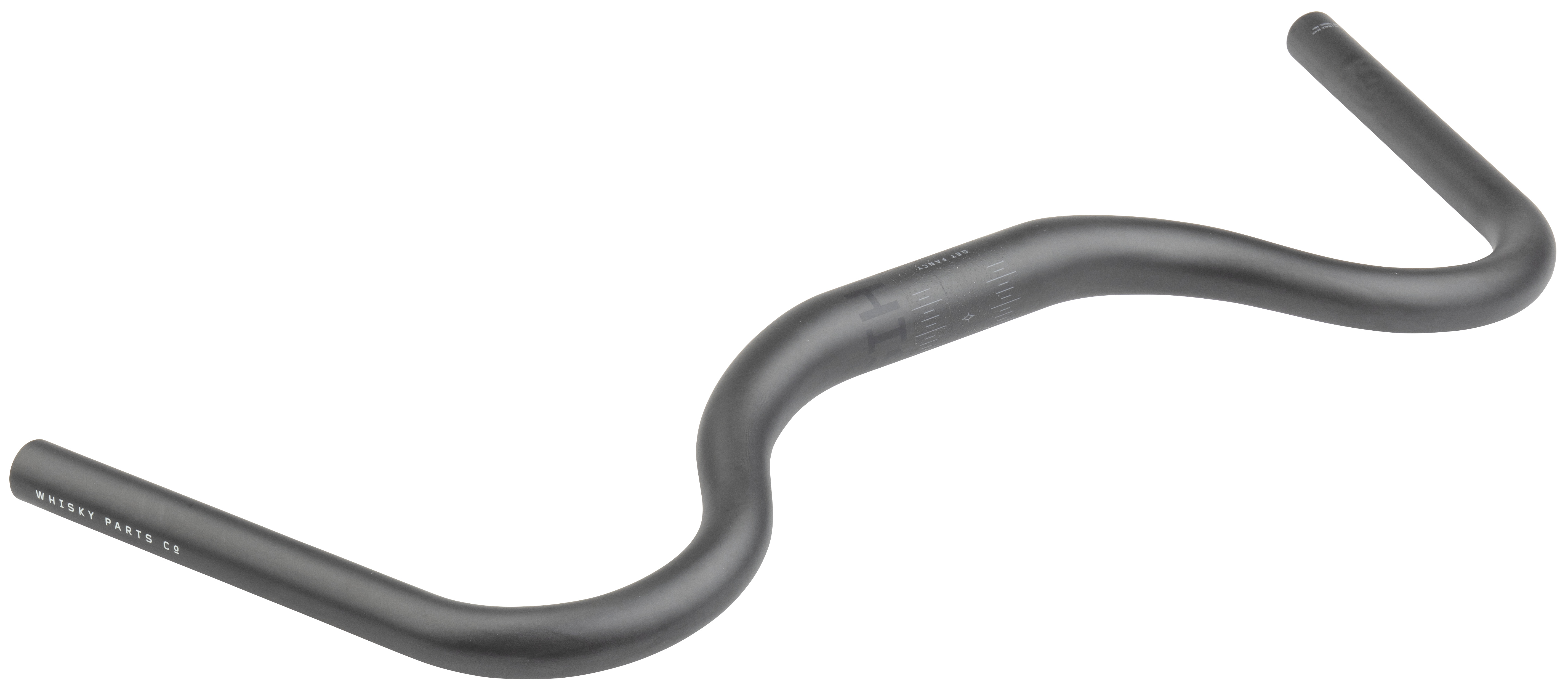 WHISKY WINSTON CARBON HANDLEBAR, 31.8MM, 600X25MM, 73°/0°, MATTE BLACK WHISKY WINSTON CARBON HANDLEBAR, 31.8MM, 600X25MM, 73°/0°, MATTE BLACK