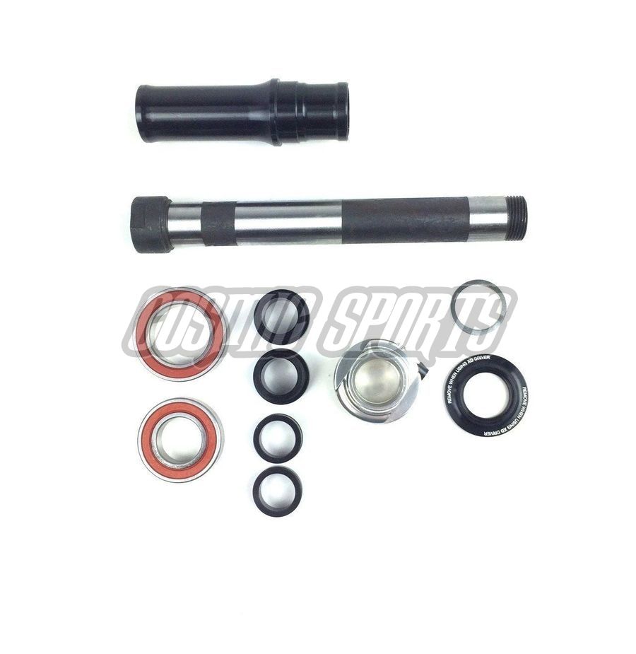 E*THIRTEEN LG1+ REAR WHEEL AXLE-KIT, GENERATION 2, INCL. AXLE, SPACER, 150X12/157X12MM END CAP E*THIRTEEN LG1+ REAR WHEEL AXLE-KIT, GENERATION 2, INCL. AXLE, SPACER, 150X12/157X12MM END CAP