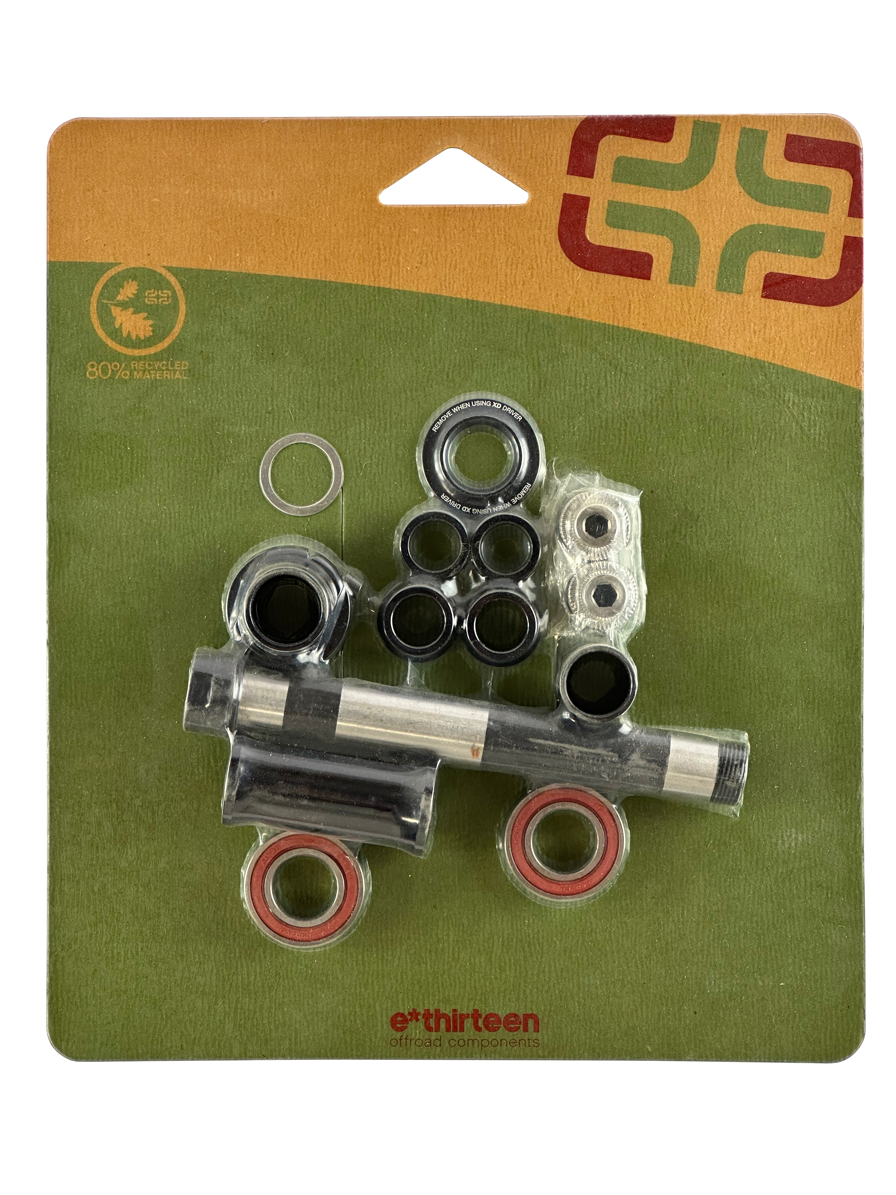 E*THIRTEEN XCX REAR WHEEL AXLE-KIT, GENERATION 2, INCL. AXLE, SPACER, 142X12/135X12/135X10MM E*THIRTEEN XCX REAR WHEEL AXLE-KIT, GENERATION 2, INCL. AXLE, SPACER, 142X12/135X12/135X10MM