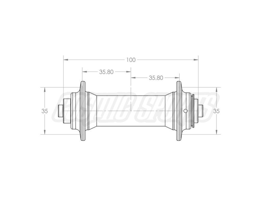 WHITE INDUSTRIES T11 HUB FRONT, 100X9MM QR, 28 H., BLACK WHITE INDUSTRIES T11 HUB FRONT, 100X9MM QR, 28 H., BLACK