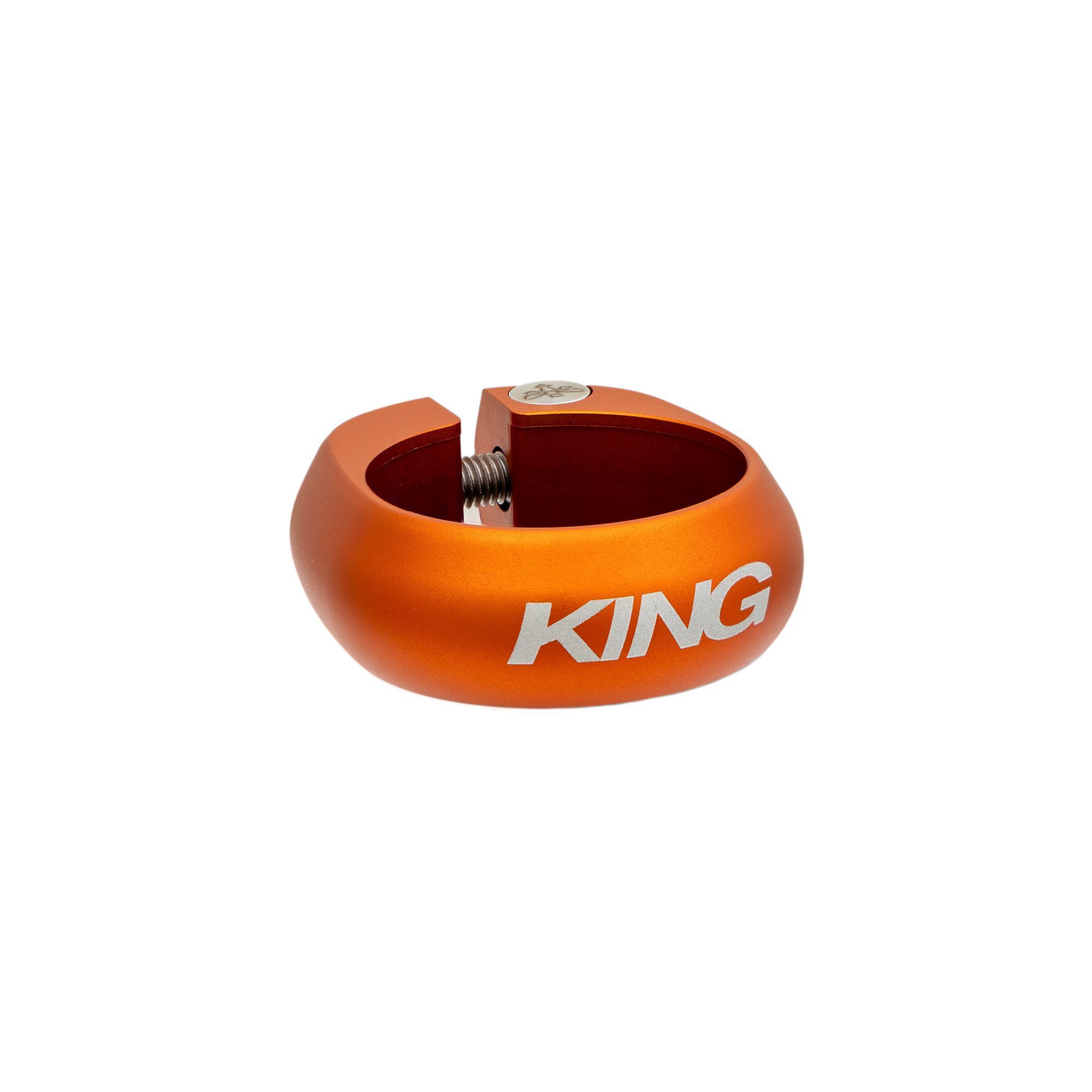 CHRIS KING SEATPOST COLLAR, 34.9MM, MATTE MANGO