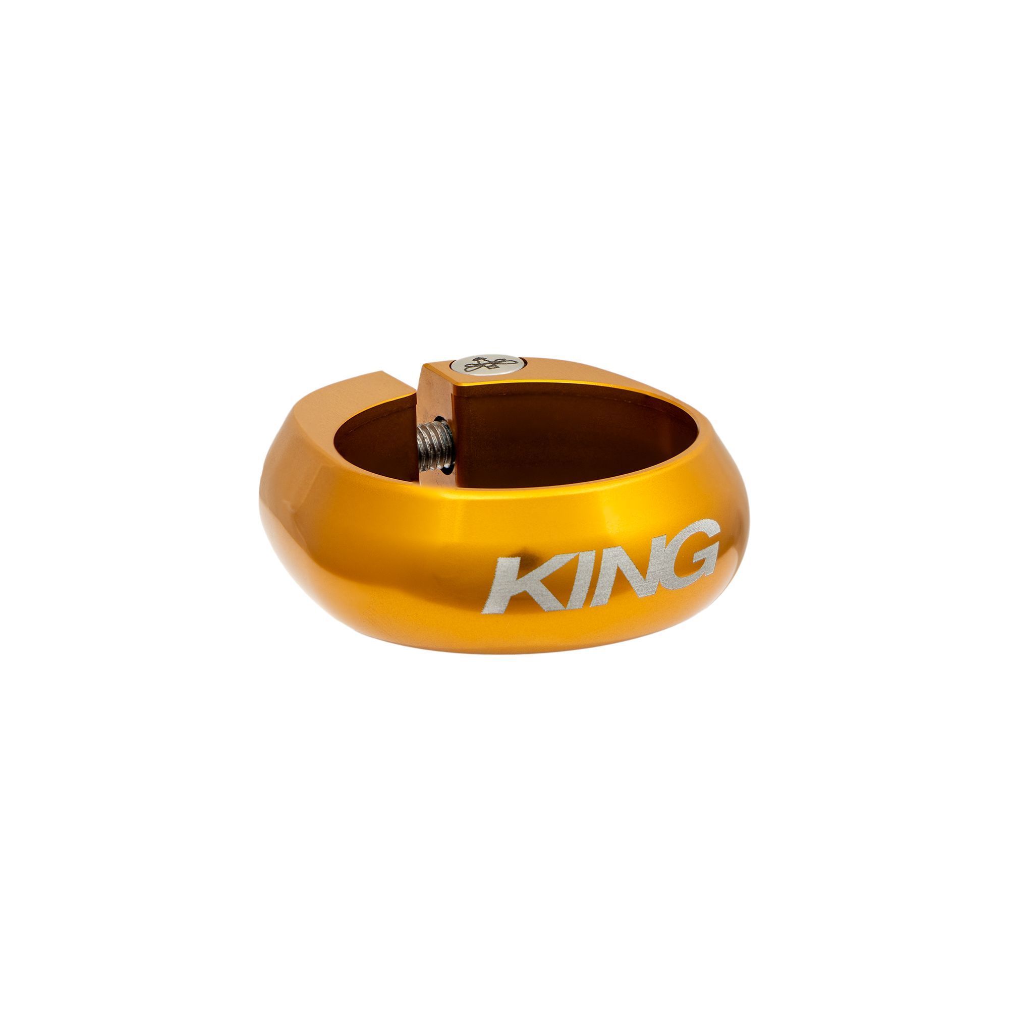 CHRIS KING SEATPOST COLLAR, 34.9MM, GOLD CHRIS KING SEATPOST COLLAR, 34.9MM, GOLD