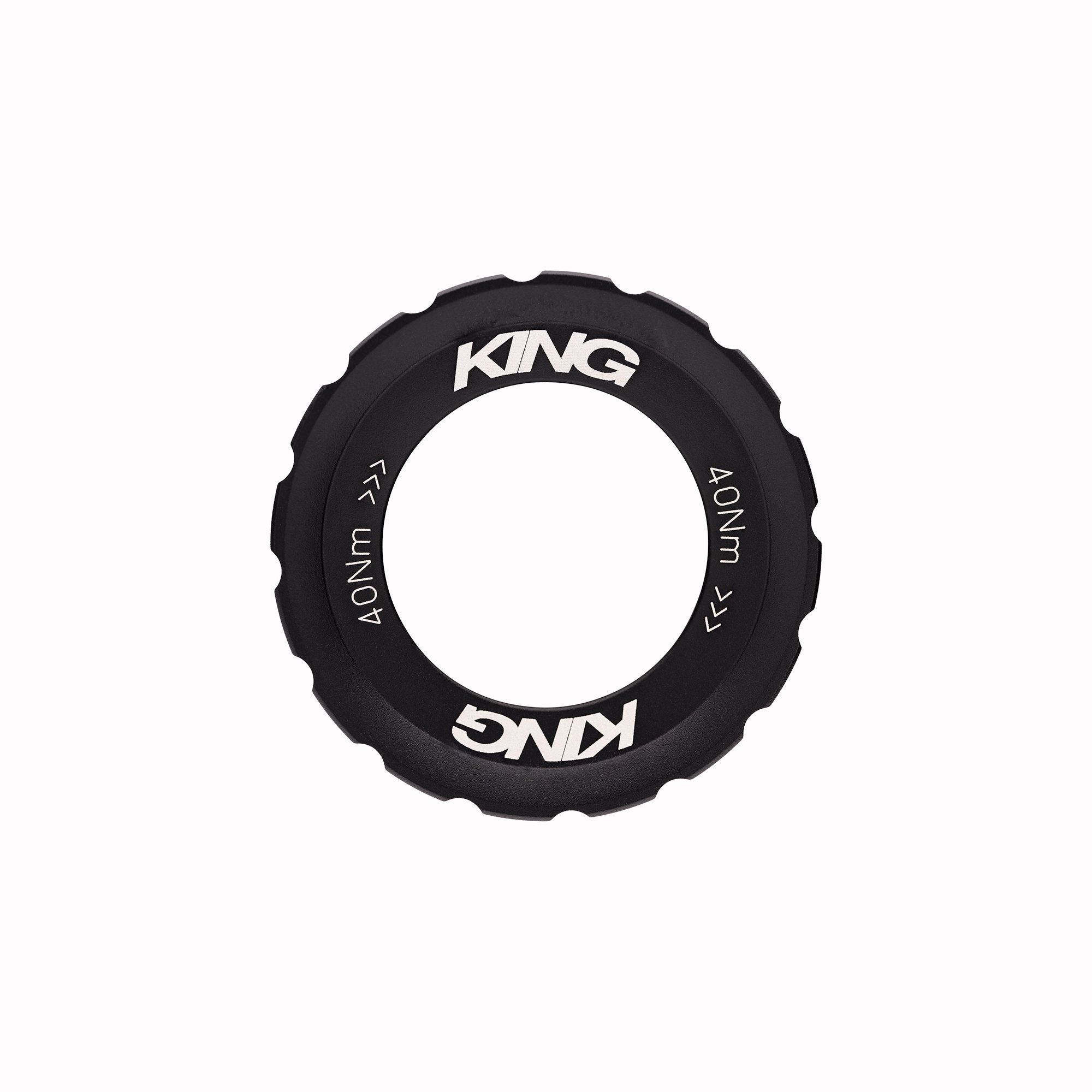 CHRIS KING CENTERLOCK LOCKRING, EXTERNAL SPLINE, MATTE BLACK CHRIS KING CENTERLOCK LOCKRING, EXTERNAL SPLINE, MATTE BLACK