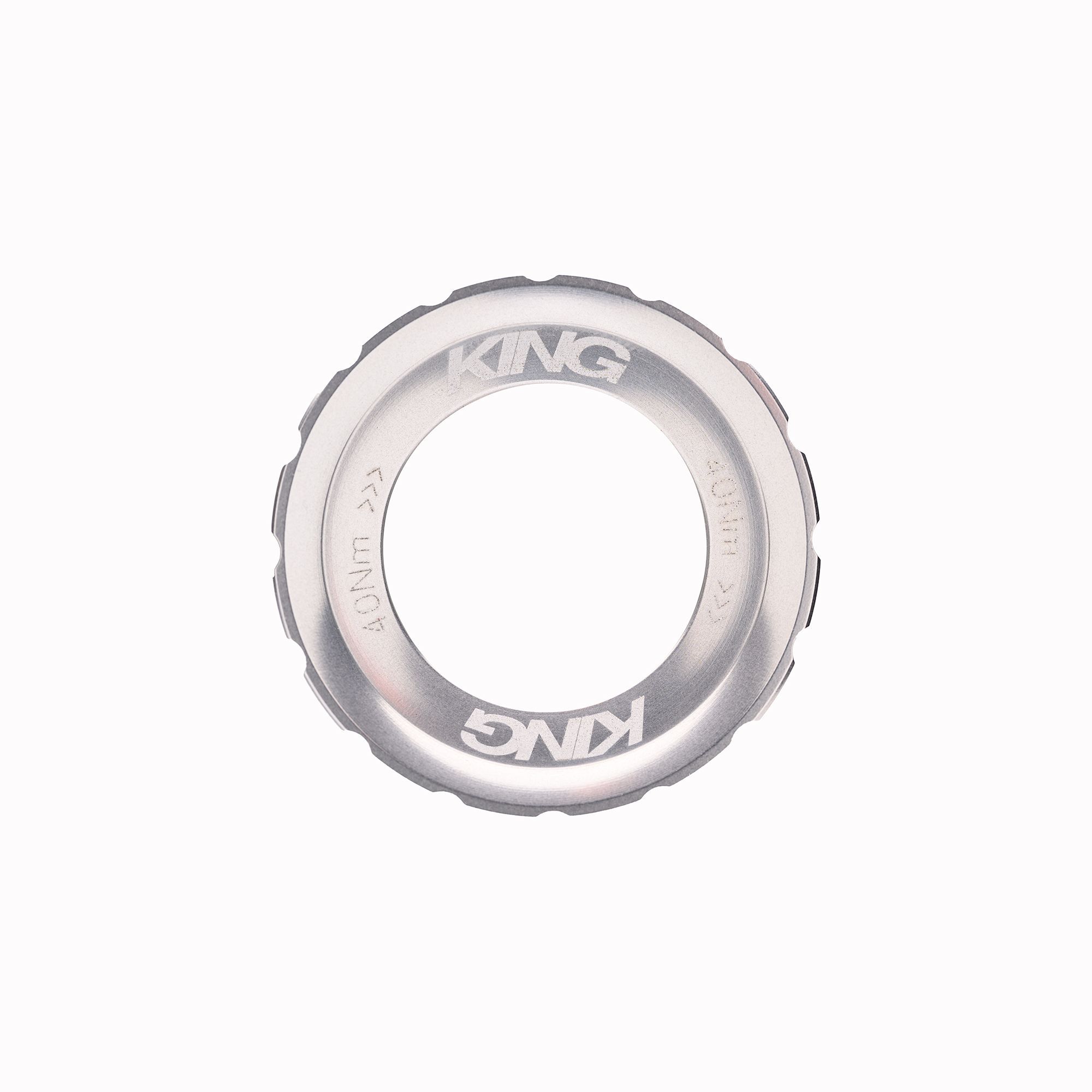 CHRIS KING CENTERLOCK LOCKRING, EXTERNAL SPLINE, SILVER CHRIS KING CENTERLOCK LOCKRING, EXTERNAL SPLINE, SILVER