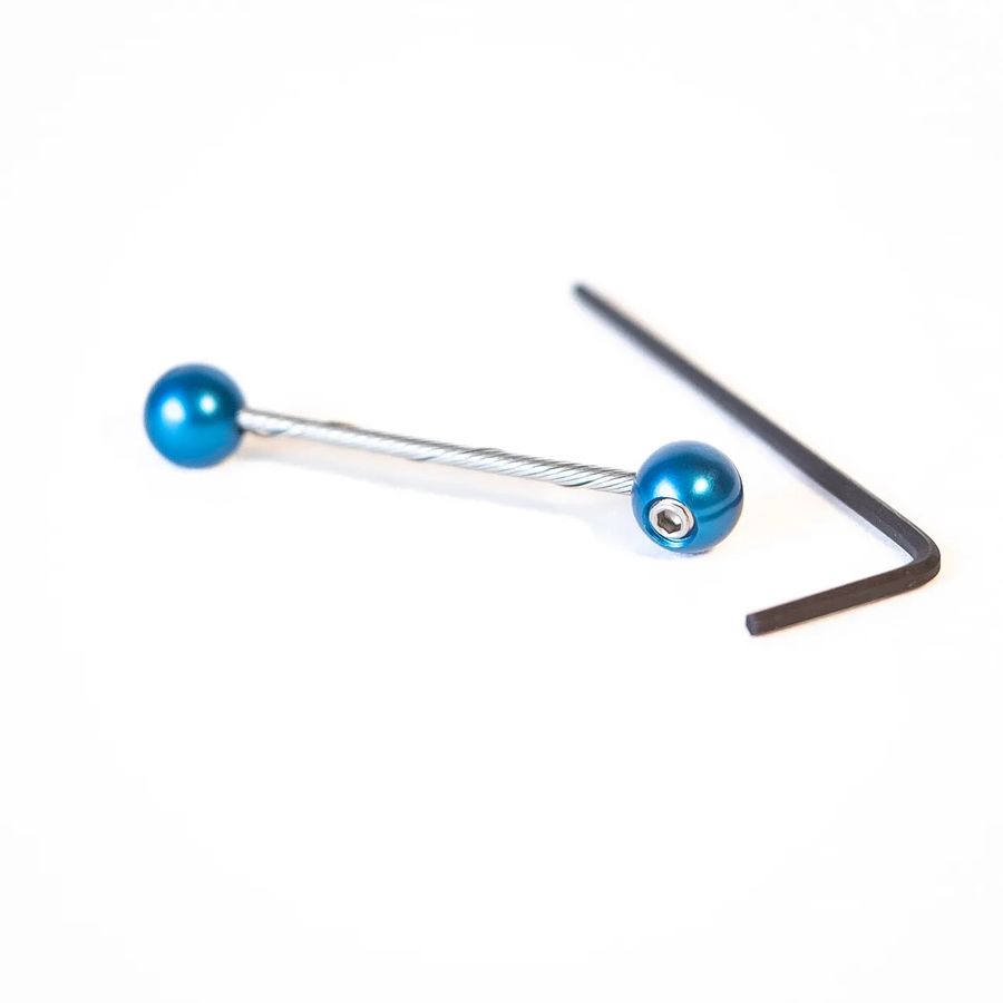 PAUL COMPONENT X FORAGER CYCLES CABLE CHERRIES CABLE TIPS, 2 PCS., BLUE