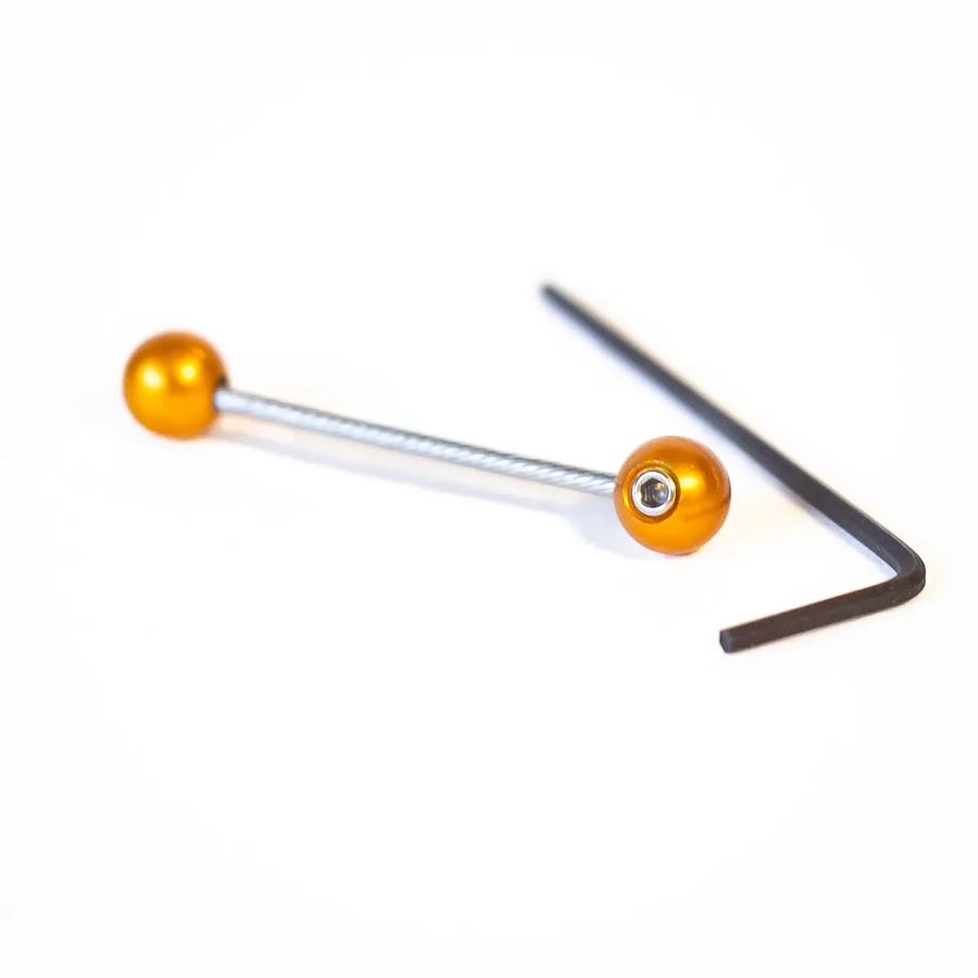 PAUL COMPONENT X FORAGER CYCLES CABLE CHERRIES CABLE TIPS, 2 PCS., ORANGE PAUL COMPONENT X FORAGER CYCLES CABLE CHERRIES CABLE TIPS, 2 PCS., ORANGE