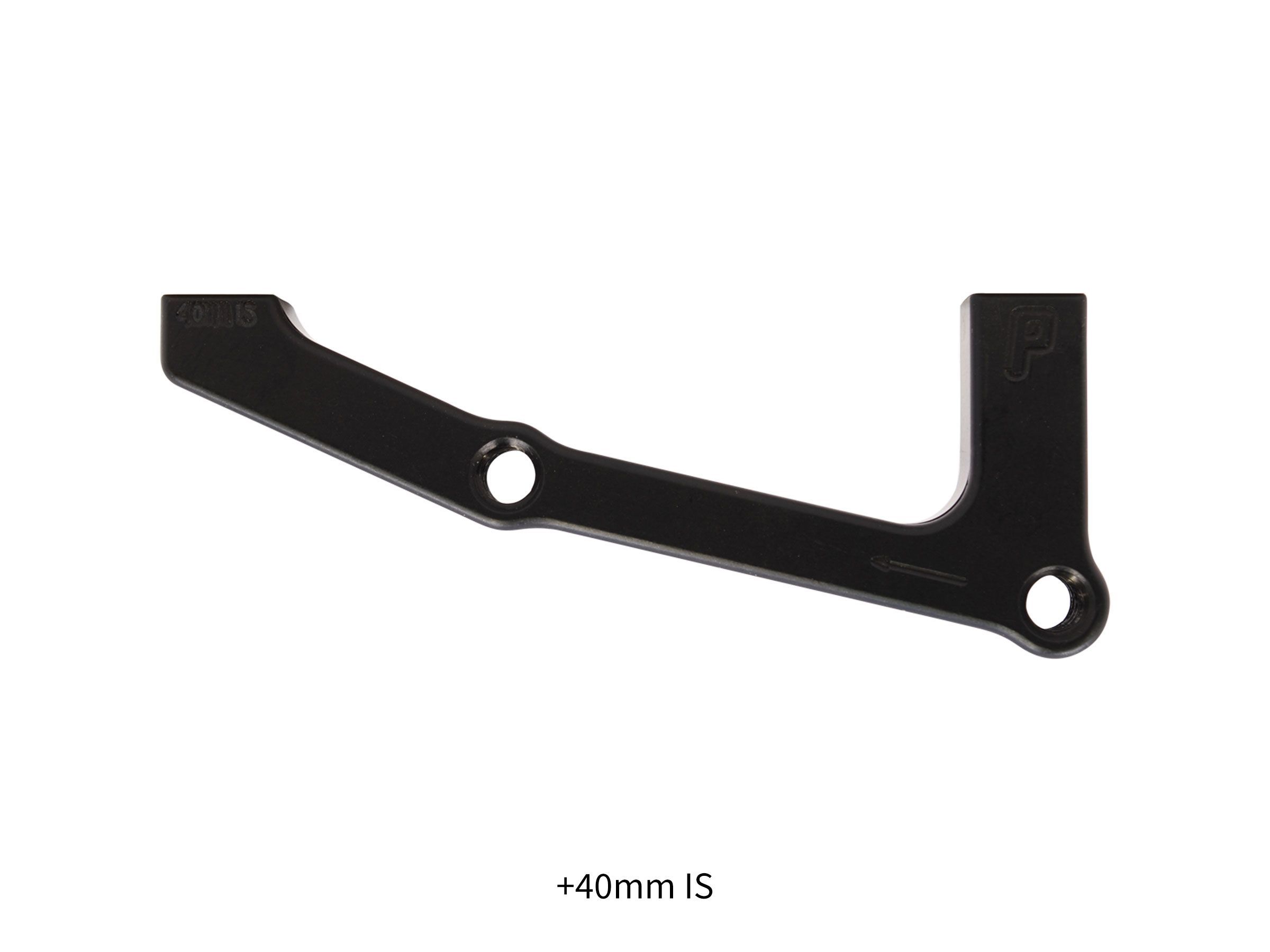 PAUL COMPONENT DISC BRAKE ADAPTER IS, 40MM, FRONT 200MM/ REAR 180MM, BLACK 