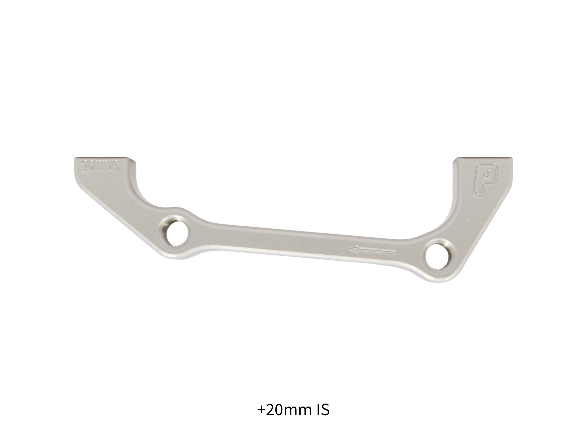 PAUL COMPONENT DISC BRAKE ADAPTER IS, 20MM, FRONT 180MM/ REAR 160MM, SILVER PAUL COMPONENT DISC BRAKE ADAPTER IS, 20MM, FRONT 180MM/ REAR 160MM, SILVER