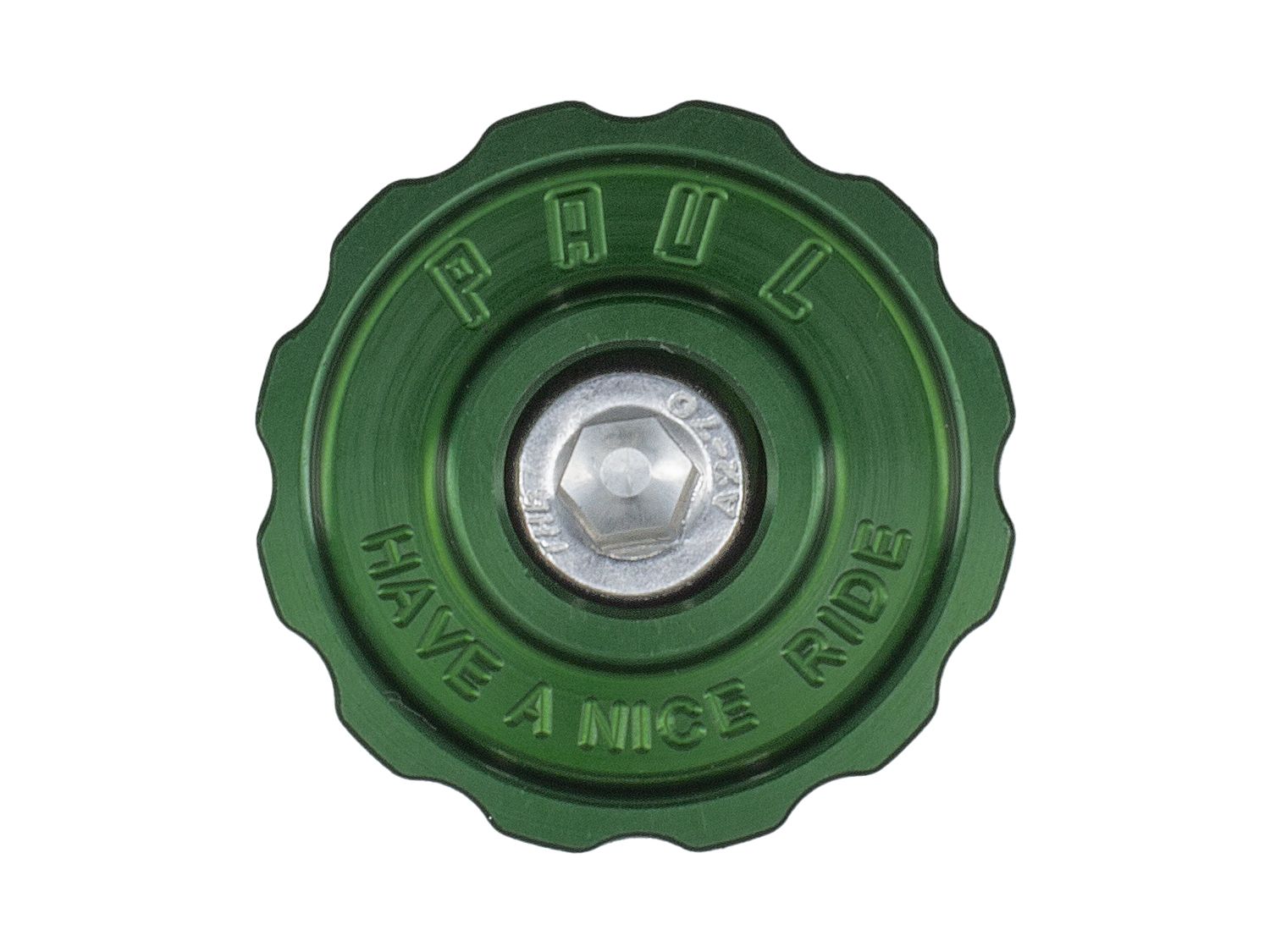 PAUL COMPONENT KLAMPER STEM CAP, 1 1/8", GREEN PAUL COMPONENT KLAMPER STEM CAP, 1 1/8", GREEN