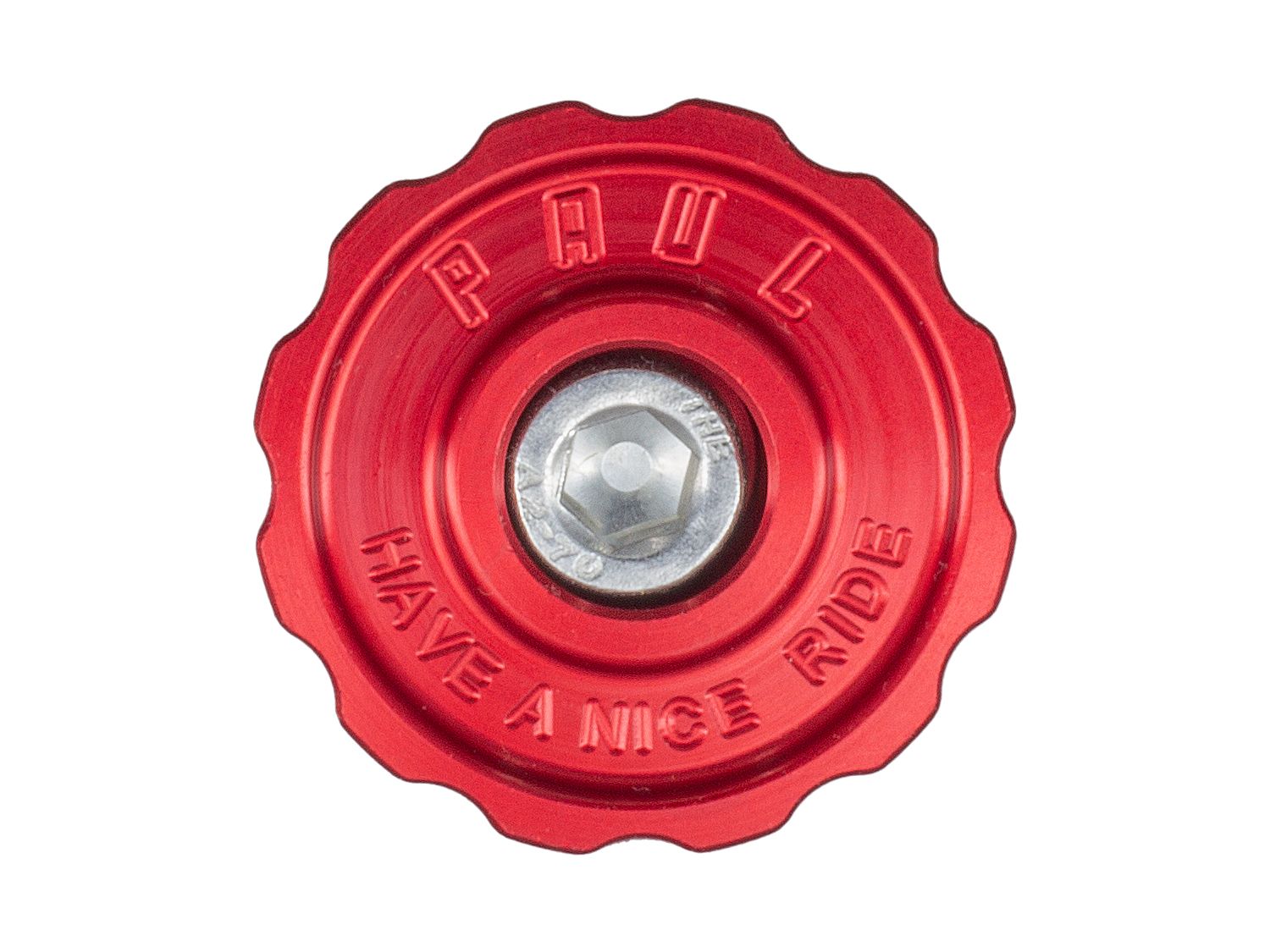 PAUL COMPONENT KLAMPER STEM CAP, 1 1/8", RED PAUL COMPONENT KLAMPER STEM CAP, 1 1/8", RED