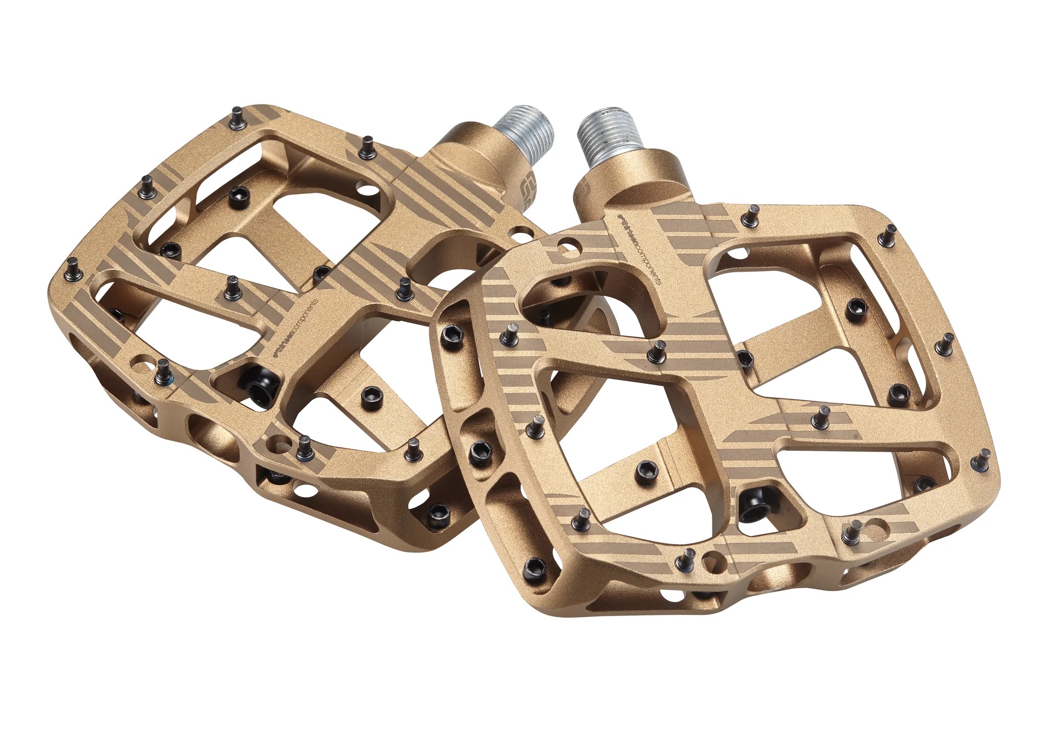 E*THIRTEEN PLUS PLATFORM-PEDAL, ALUMINIUM, 22 PINS, BRONZE E*THIRTEEN PLUS PLATFORM-PEDAL, ALUMINIUM, 22 PINS, BRONZE