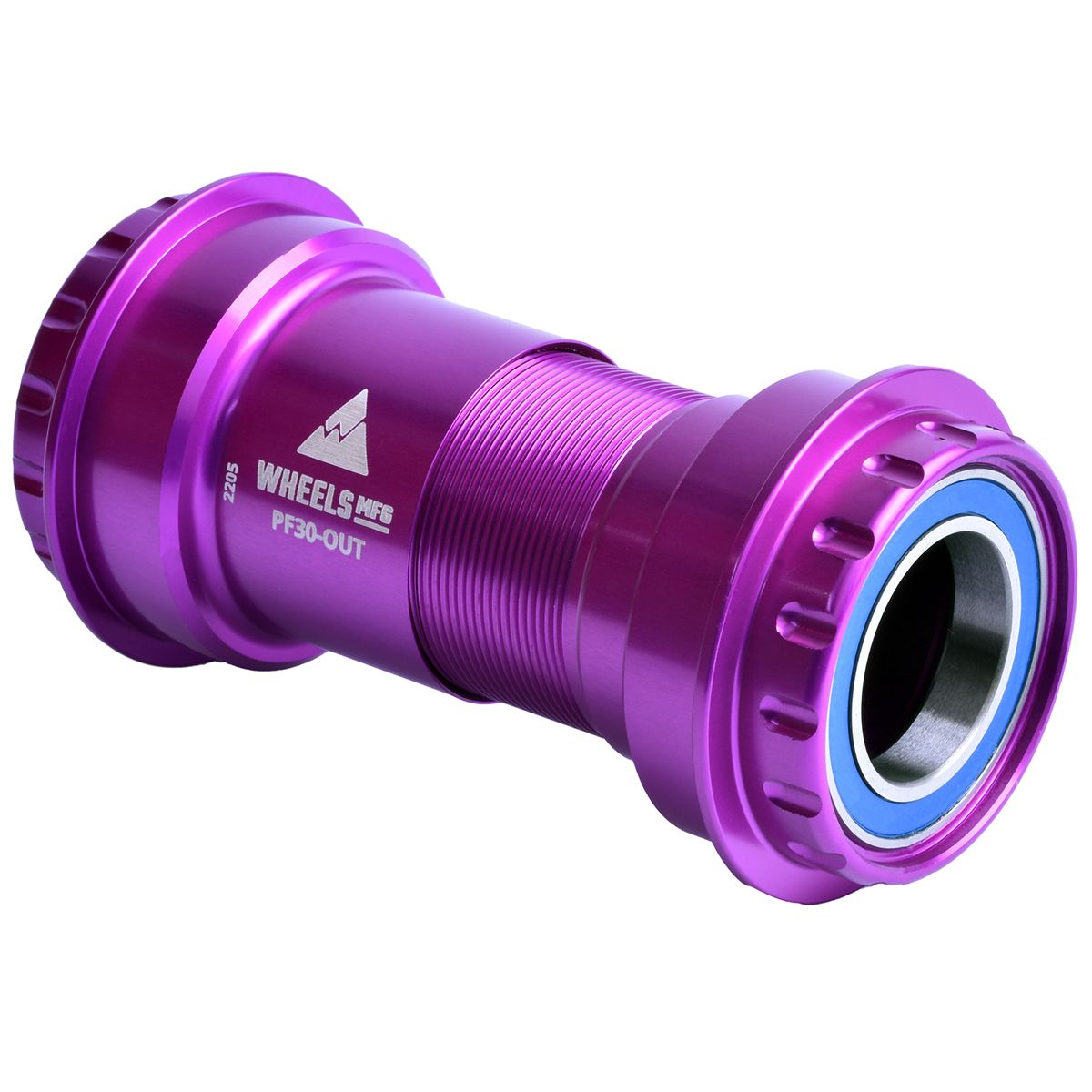 WHEELS MANUFACTURING ABEC 3 BOTTOM BRACKET, PF30 OUTBOARD, 24MM CRANK, PURPLE