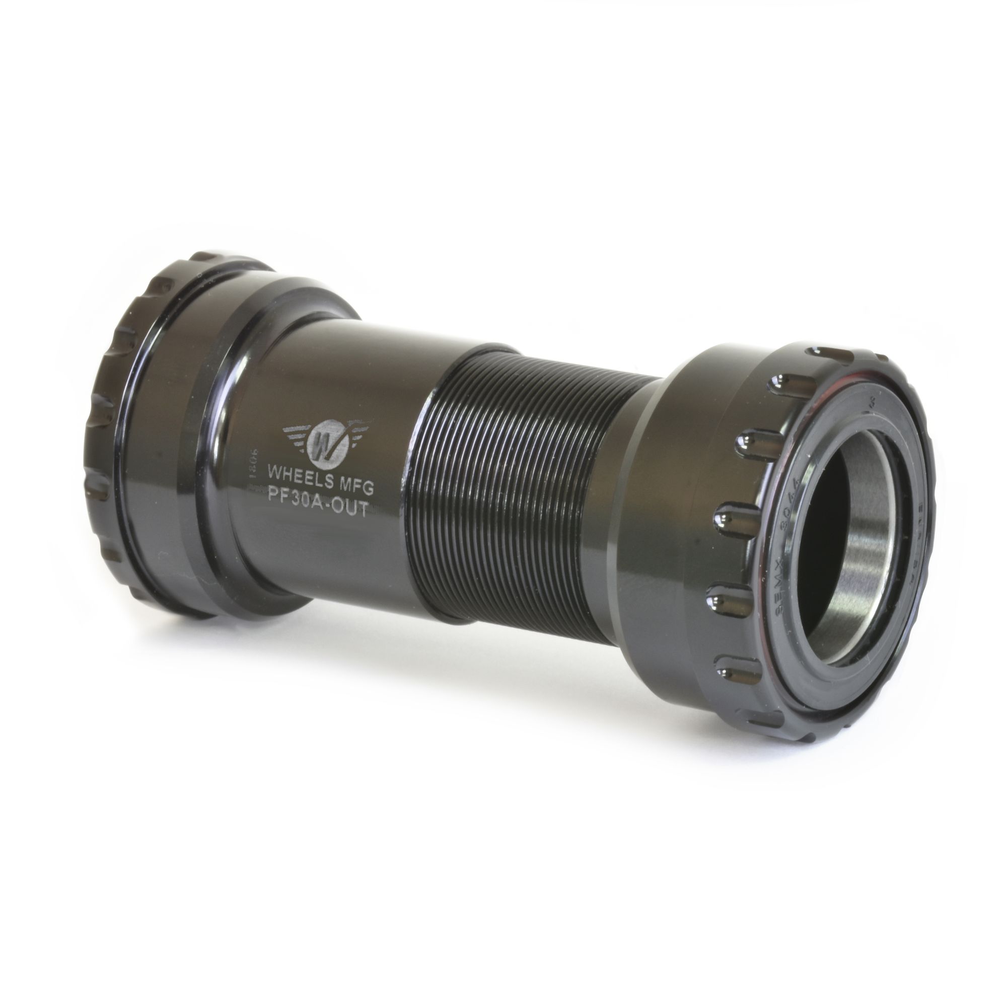 WHEELS MANUFACTURING ABEC 3 BOTTOM BRACKET, PF30A OUTBOARD, 30MM CRANK, BLACK WHEELS MANUFACTURING ABEC 3 BOTTOM BRACKET, PF30A OUTBOARD, 30MM CRANK, BLACK