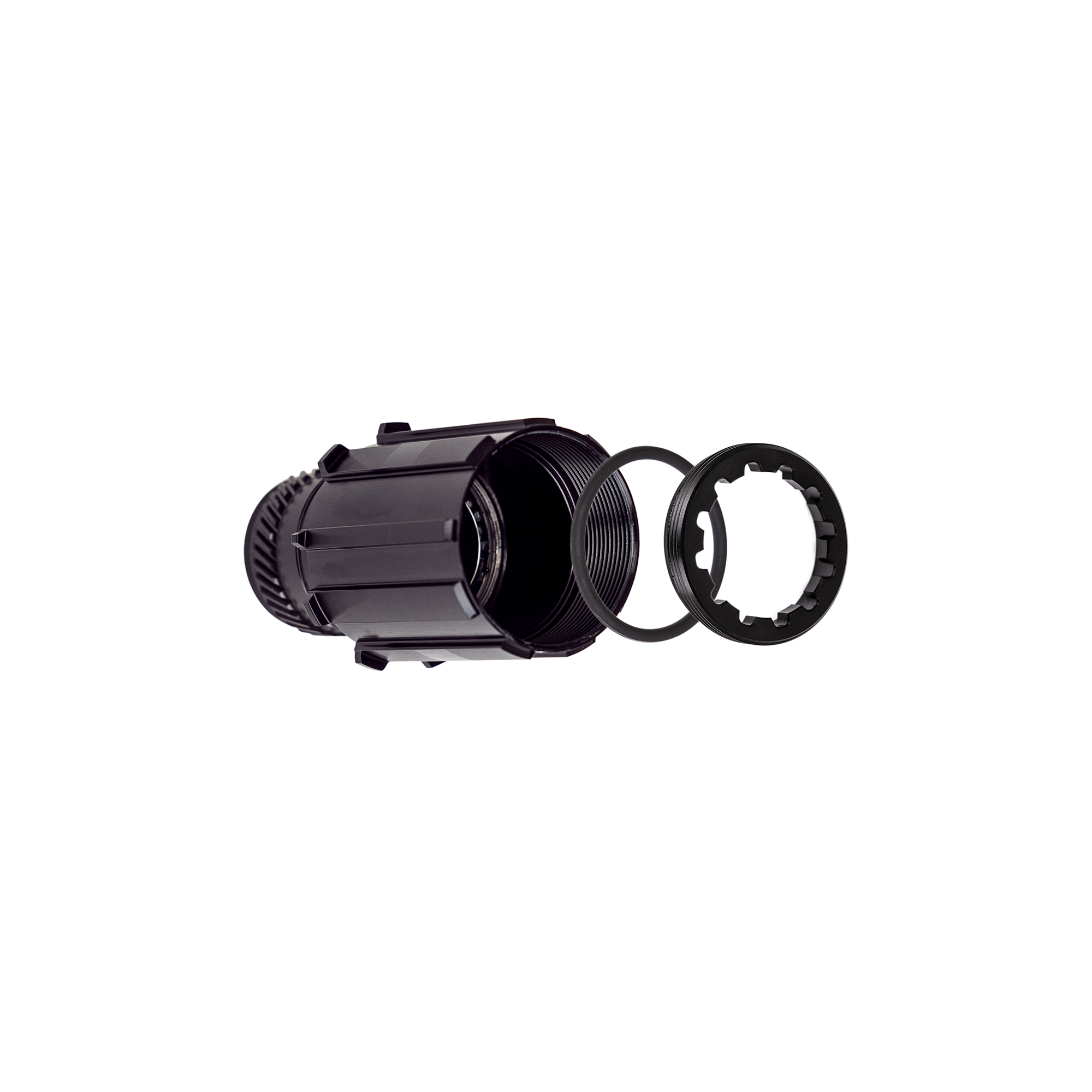 CHRIS KING R45 FREEHUB BODY CONVERSION KIT WITHOUT AXLE SHIMANO HG, STAINLESS STEEL BEARINGS, BLACK CHRIS KING R45 FREEHUB BODY CONVERSION KIT WITHOUT AXLE SHIMANO HG, STAINLESS STEEL BEARINGS, BLACK