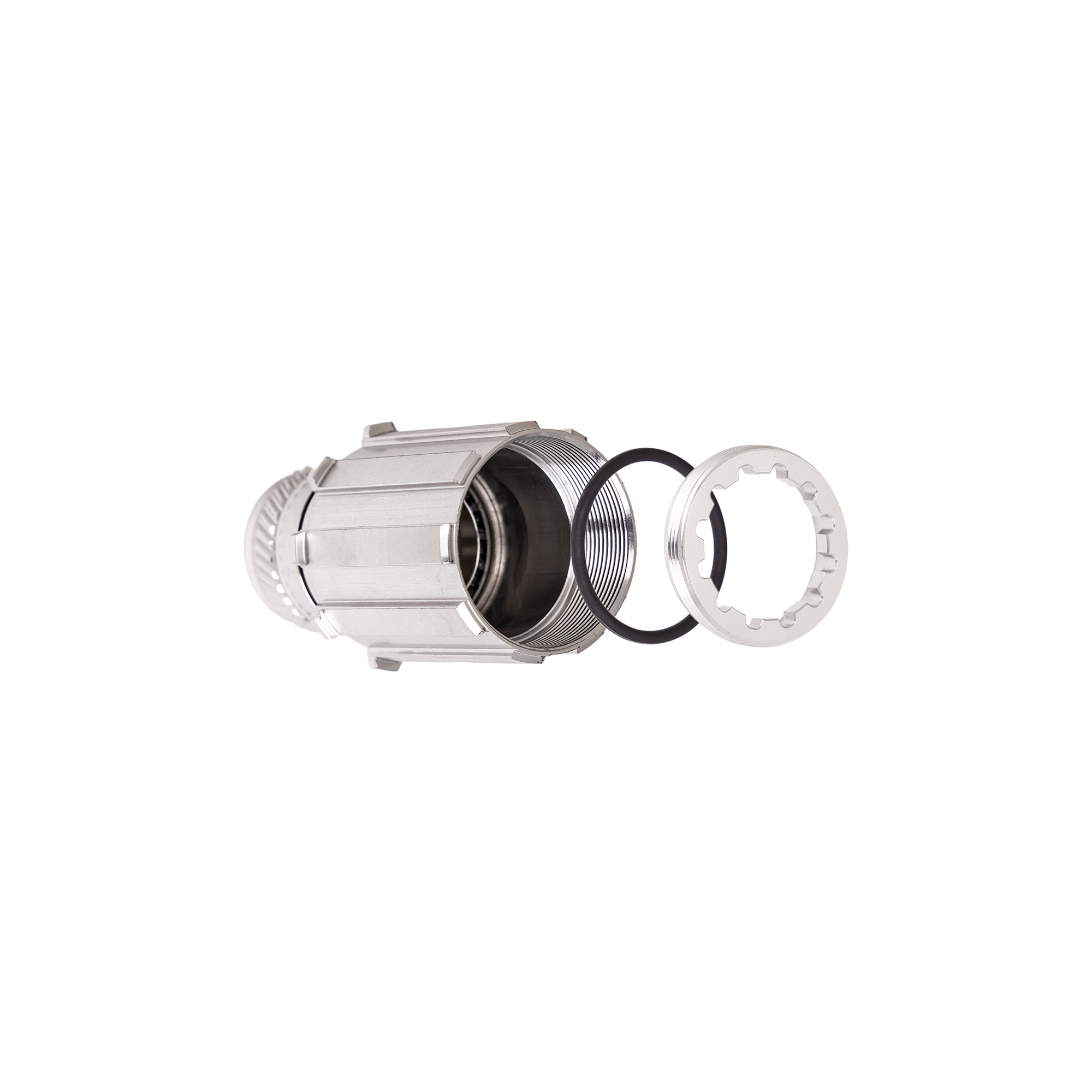 CHRIS KING R45 FREEHUB BODY CONVERSION KIT WITHOUT AXLE SHIMANO HG, STAINLESS STEEL BEARINGS, SILVER CHRIS KING R45 FREEHUB BODY CONVERSION KIT WITHOUT AXLE SHIMANO HG, STAINLESS STEEL BEARINGS, SILVER