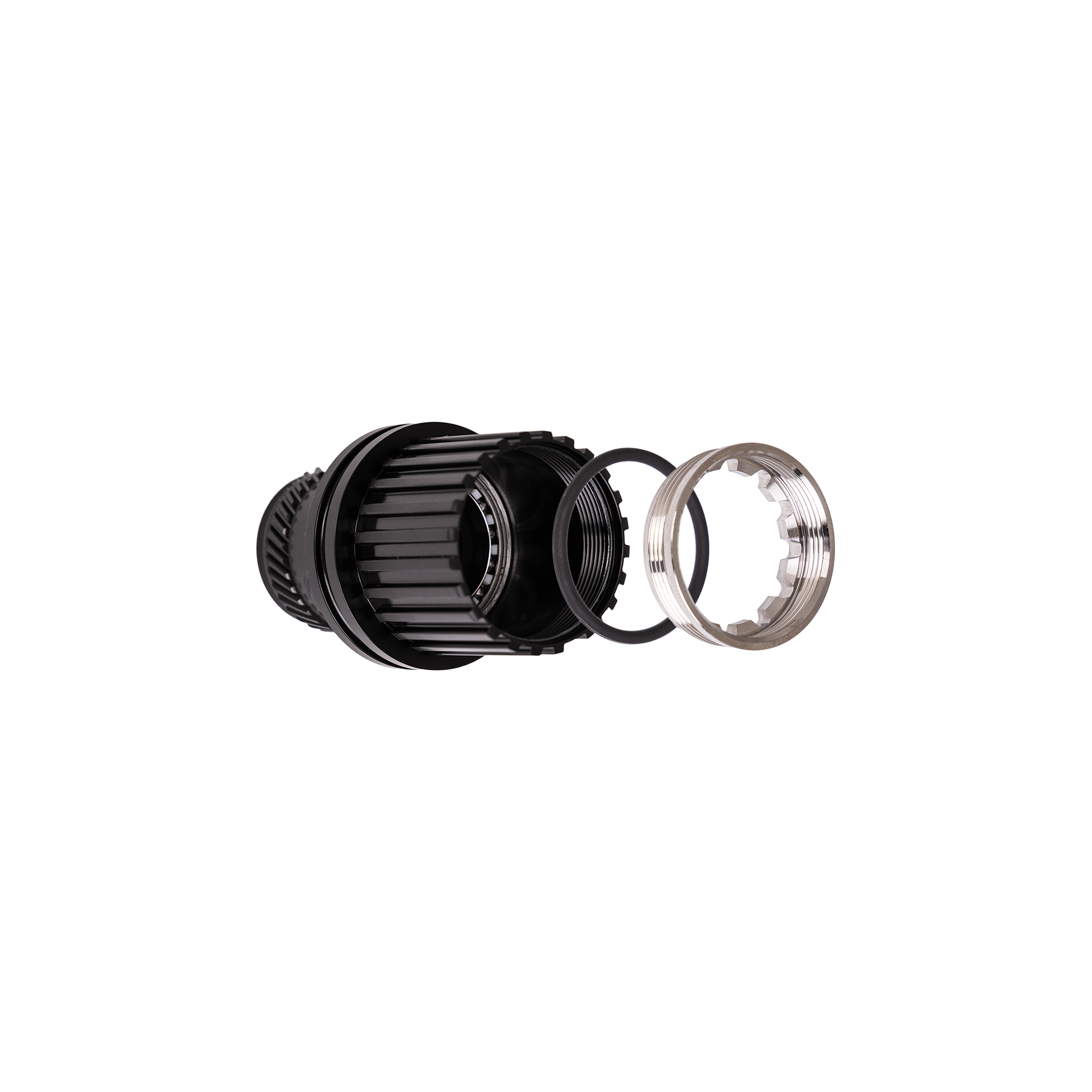CHRIS KING R45 DRIVESHELL CONVERSION KIT W/OUT AXLE SHIMANO MICROSPLINE, STEEL-BEARINGS, BLACK CHRIS KING R45 DRIVESHELL CONVERSION KIT W/OUT AXLE SHIMANO MICROSPLINE, STEEL-BEARINGS, BLACK