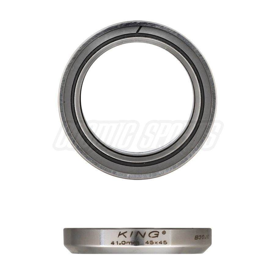 CHRIS KING DROPSET REPLACEMENT BEARING, 41MM, 45X45°, 1 STK., STAINLESS CHRIS KING DROPSET REPLACEMENT BEARING, 41MM, 45X45°, 1 STK., STAINLESS