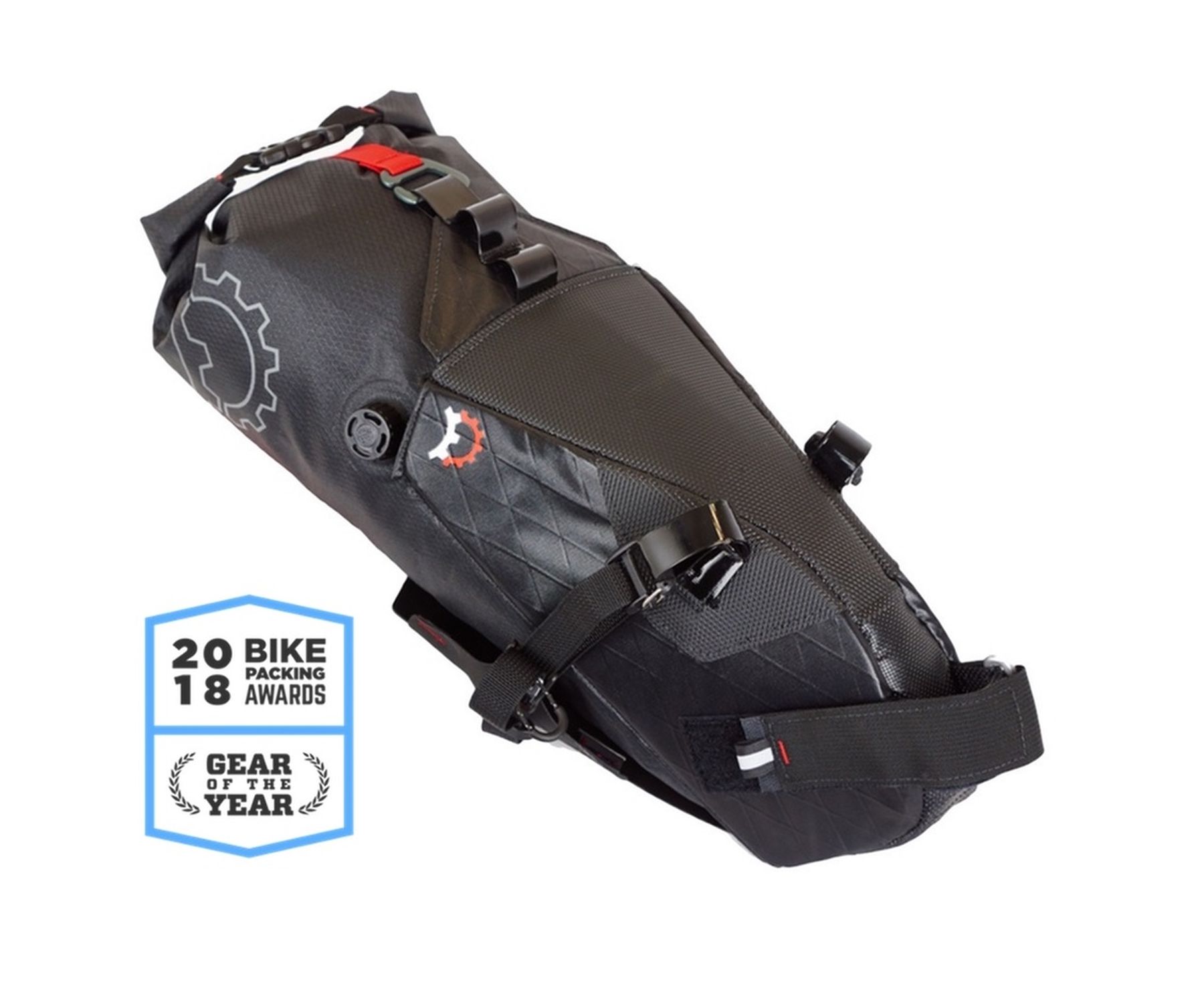 REVELATE DESIGNS TERRAPIN 8L SYSTEM SEAT BAG, INCL. WATERPROOF PACKSACK, BLACK