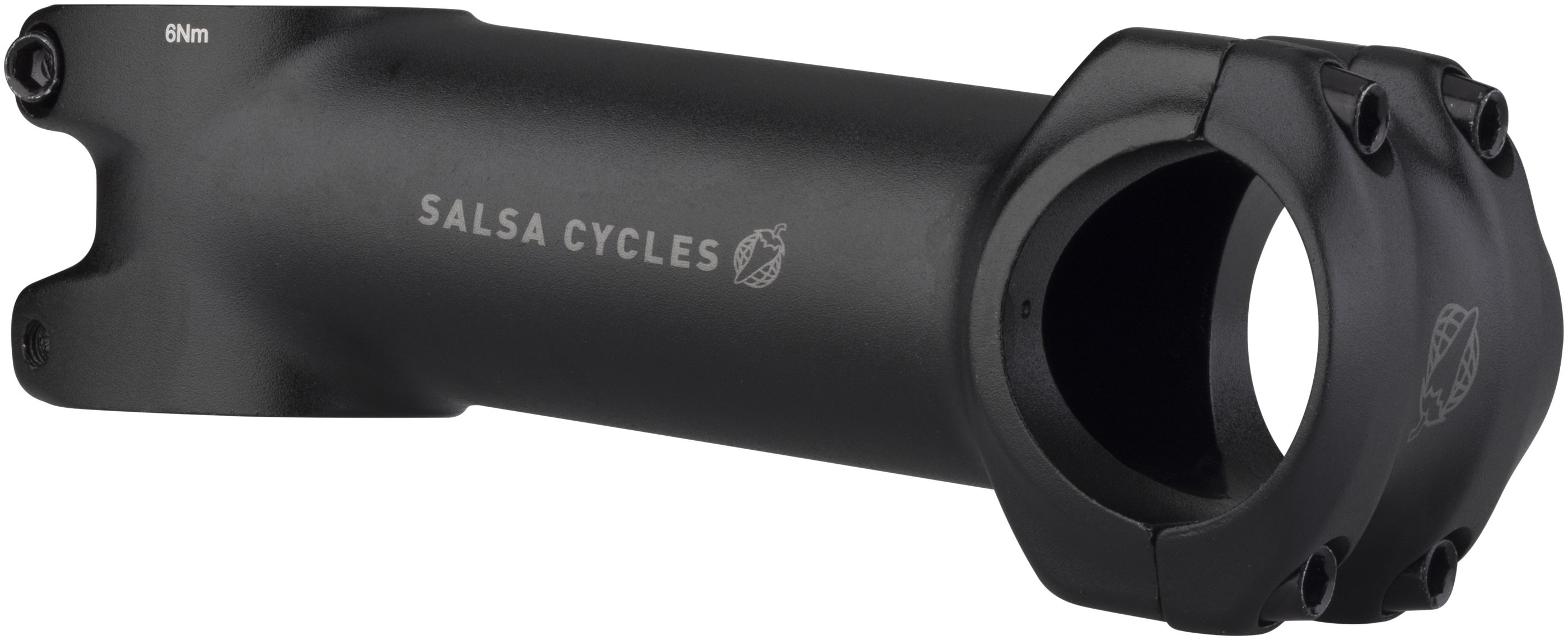 SALSA GUIDE STEM, 31.8MM, 6°, BB BLACK, 100MM SALSA GUIDE STEM, 31.8MM, 6°, BB BLACK, 100MM