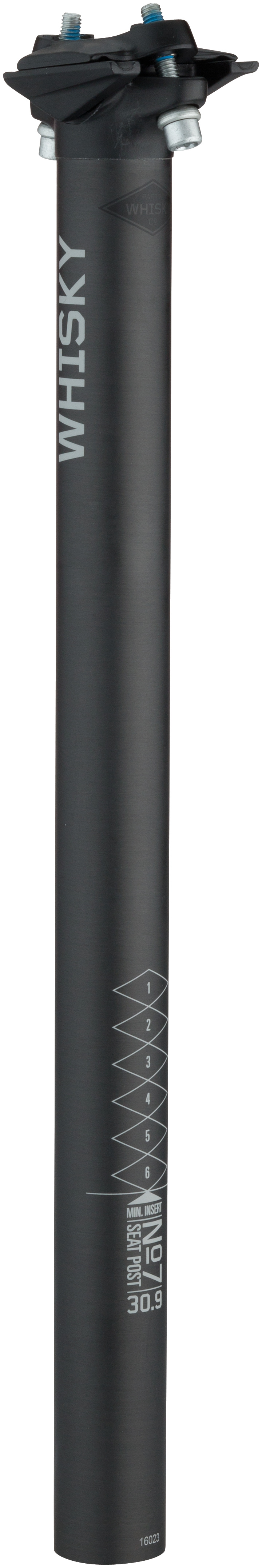 WHISKY NO.7 CARBON SEATPOST, 0MM, 30.9MM, 400MM, 7X7MM RAILS, MATTE CARBON
