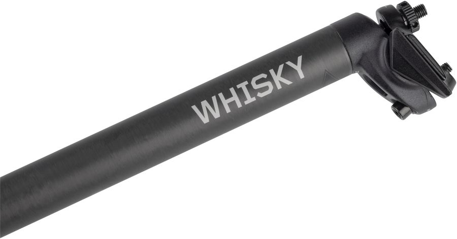 WHISKY NO.7 CARBON SEATPOST, 18MM, 30.9MM, 400MM, 7X7MM RAILS, MATTE CARBON WHISKY NO.7 CARBON SEATPOST, 18MM, 30.9MM, 400MM, 7X7MM RAILS, MATTE CARBON