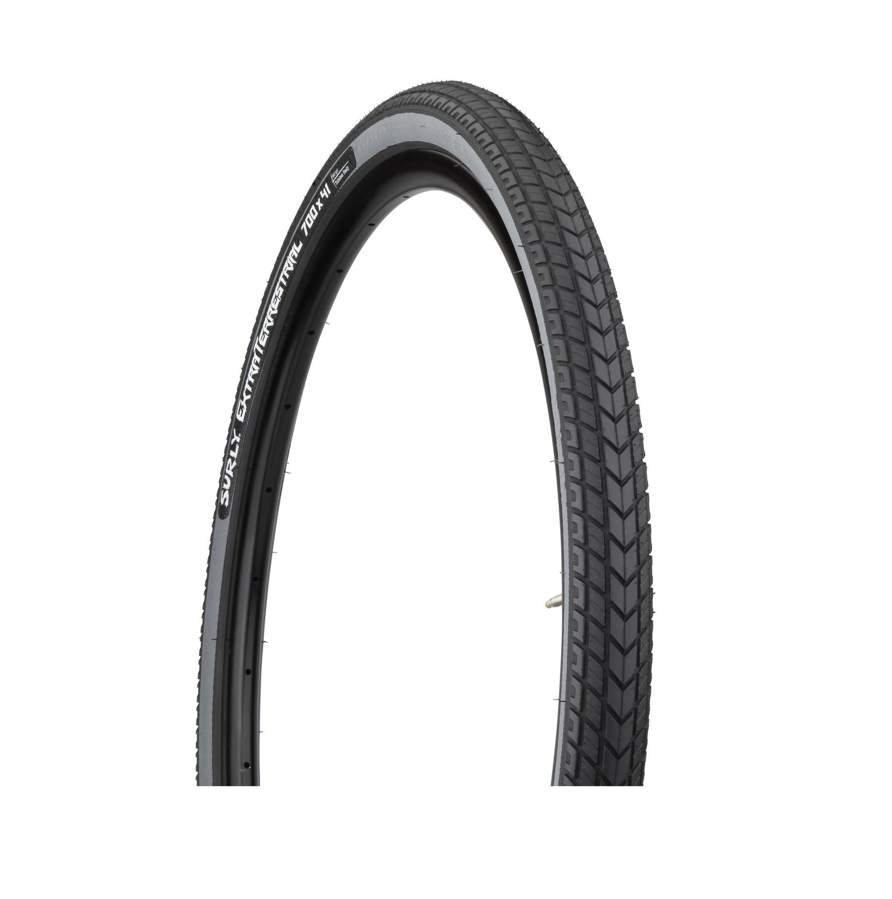 SURLY EXTRATERRESTRIAL FOLDING TIRE, 700X41C, 41-622, 60TPI, TUBELESS READY, BLACK/SLATE