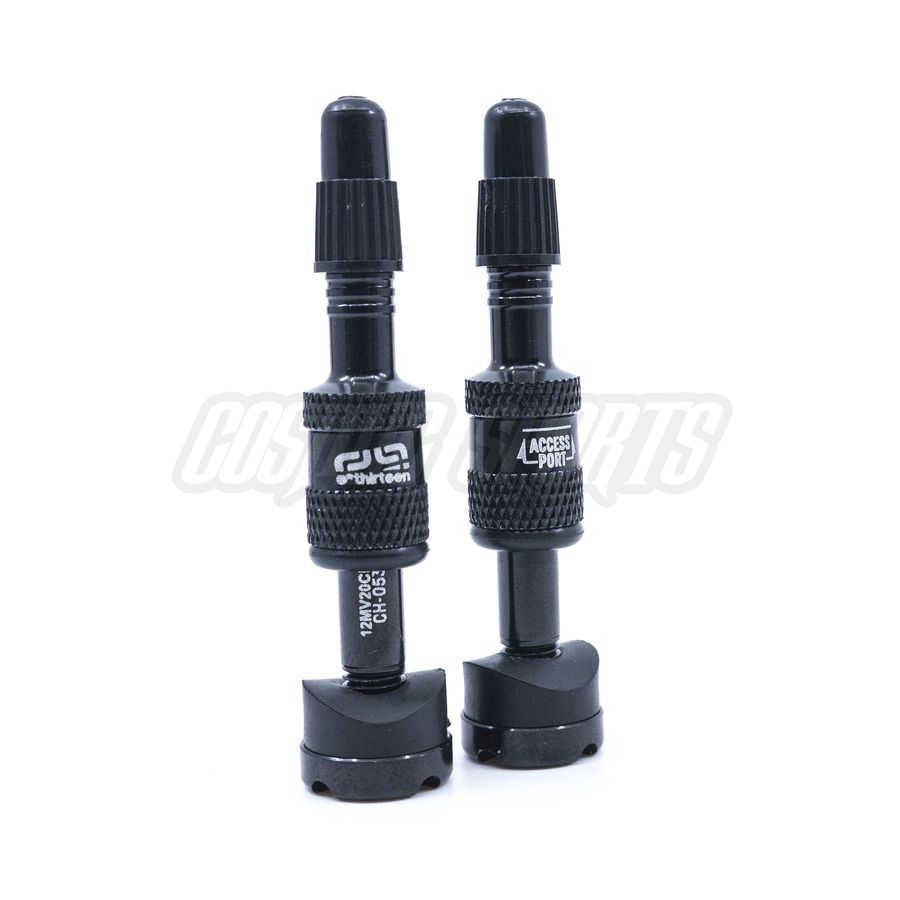 E*THIRTEEN QUICK FILL TUBELESS PRESTA VALVES, 23-31MM DEPTH, 2 PCS., BLACK E*THIRTEEN QUICK FILL TUBELESS PRESTA VALVES, 23-31MM DEPTH, 2 PCS., BLACK