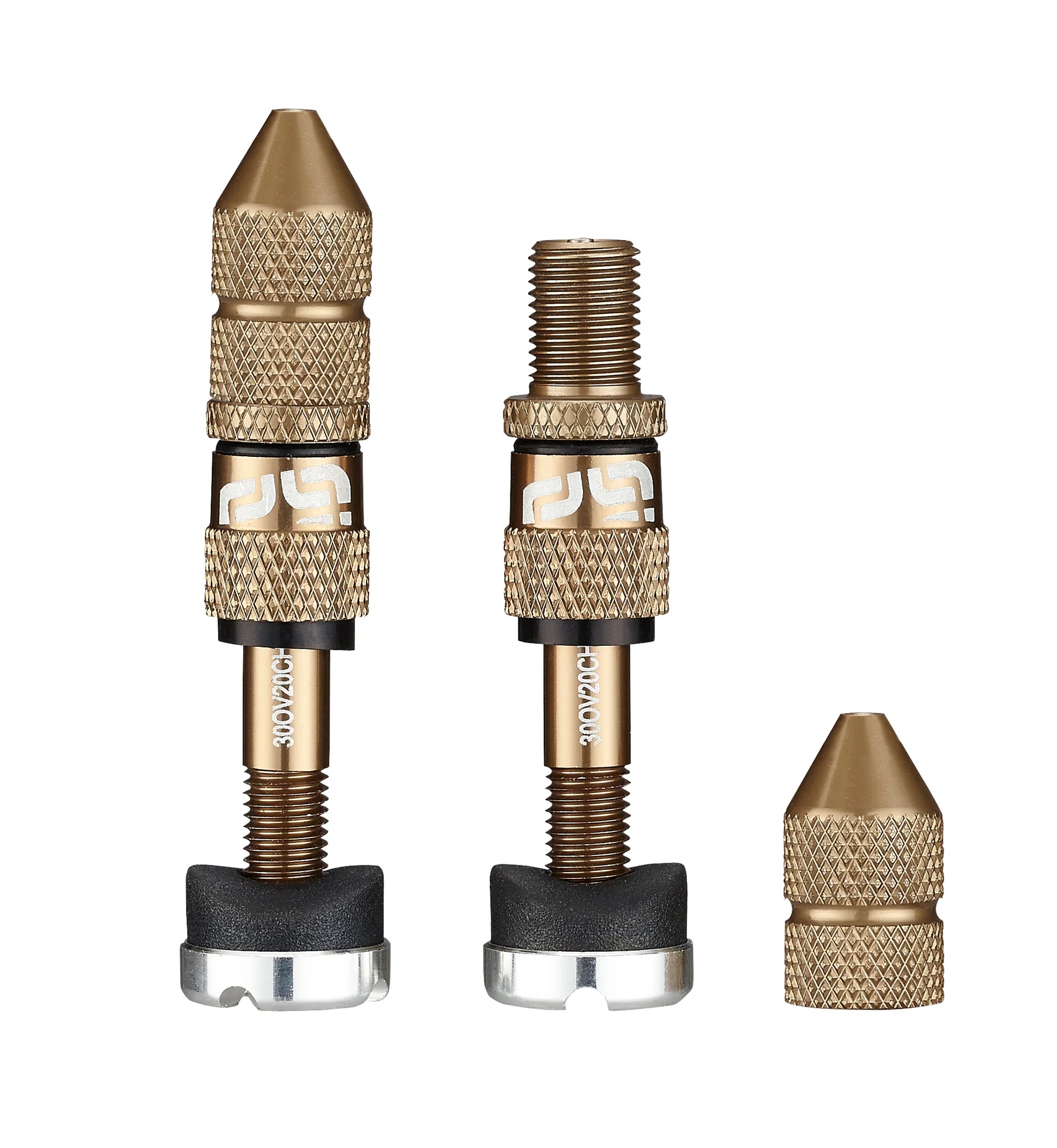 E*THIRTEEN QUICK FILL TUBELESS SCHRADER VALVES, 16-24MM DEPTH, 2 PCS., BRONZE E*THIRTEEN QUICK FILL TUBELESS SCHRADER VALVES, 16-24MM DEPTH, 2 PCS., BRONZE