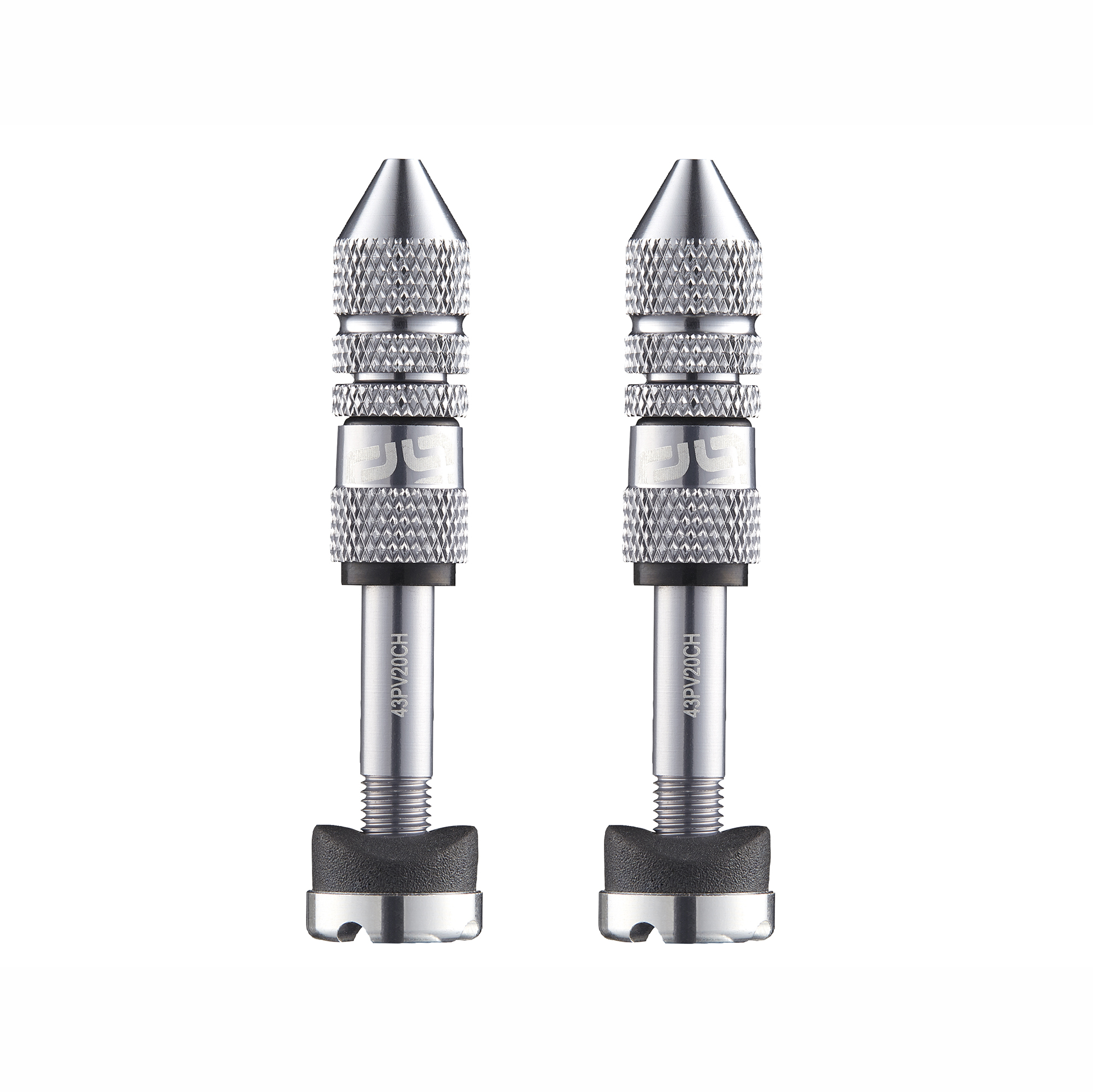E*THIRTEEN QUICK FILL TUBELESS SCHRADER VALVES, 23-31MM DEPTH, 2 PCS., SILVER E*THIRTEEN QUICK FILL TUBELESS SCHRADER VALVES, 23-31MM DEPTH, 2 PCS., SILVER