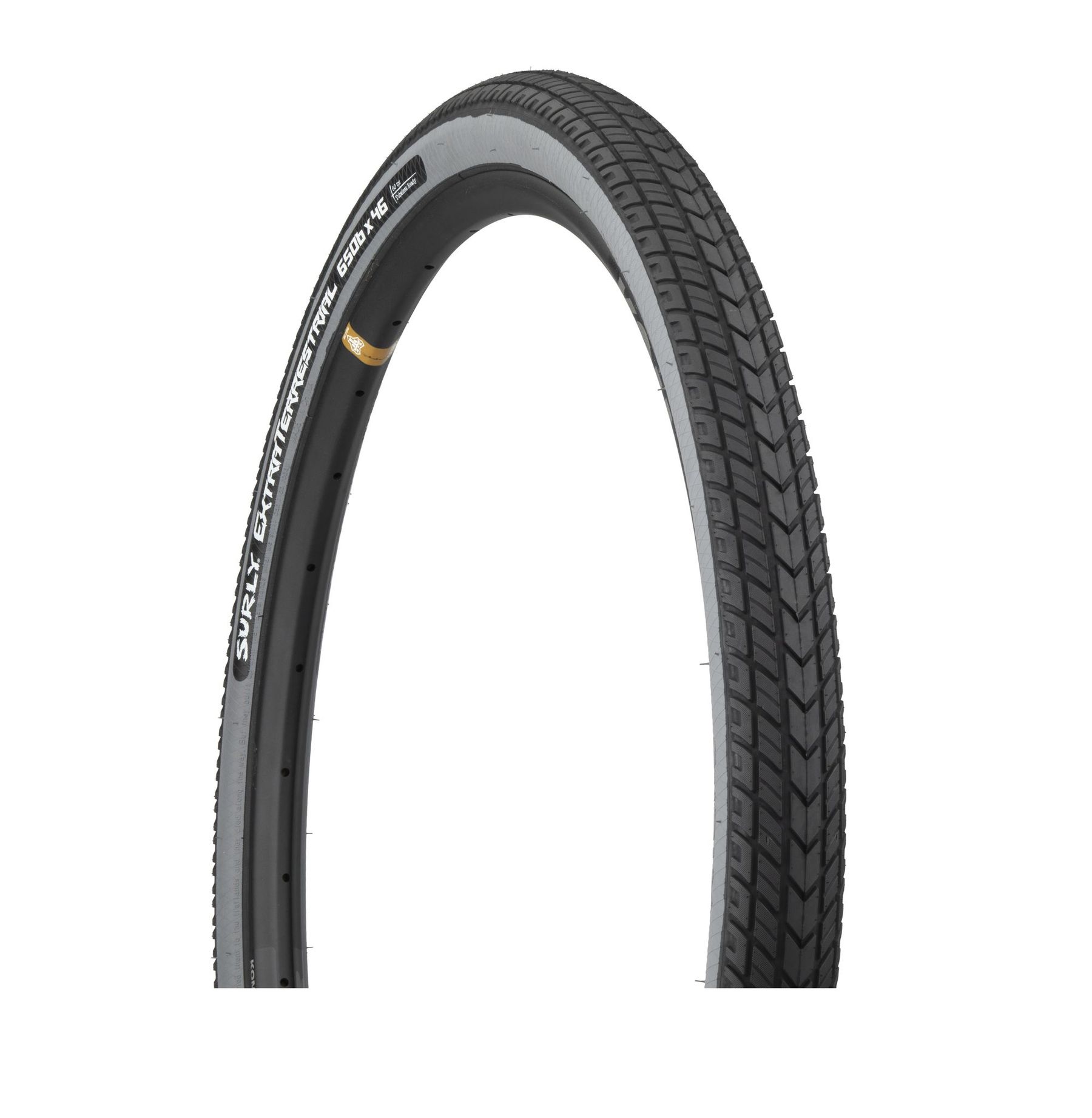 SURLY EXTRATERRESTRIAL FOLDING TIRE, 650X46B, 46-584, 60TPI, TUBELESS READY, BLACK/SLATE