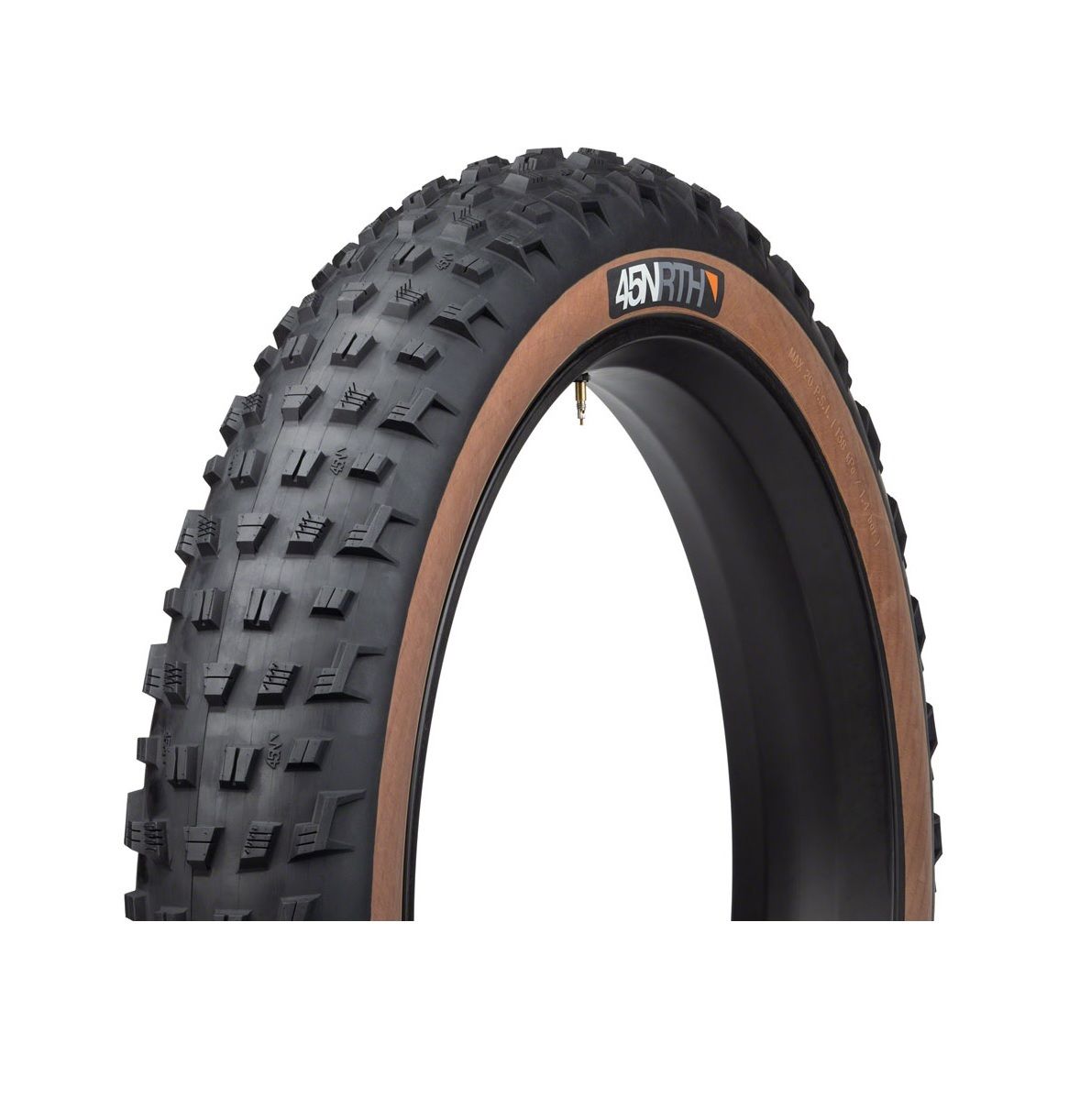 45NRTH VAN HELGA FOLDING TIRE, 26X4.2", 112-559, 60TPI, TUBELESS READY, TANWALL 45NRTH VAN HELGA FOLDING TIRE, 26X4.2", 112-559, 60TPI, TUBELESS READY, TANWALL