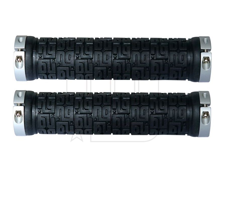 NG SPORTS TULSEE LOCK-ON GRIP, 140/31.5MM, BLACK/SILVER NG SPORTS TULSEE LOCK-ON GRIP, 140/31.5MM, BLACK/SILVER