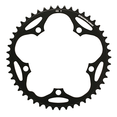 PLATEAU ROUTE 5BRA D.130 STRONGLIGHT DURAL 48DTS NOIR TYPE SHIMANO 8-9V. PLATEAU ROUTE 5BRA D.130 STRONGLIGHT DURAL 48DTS NOIR TYPE SHIMANO 8-9V.