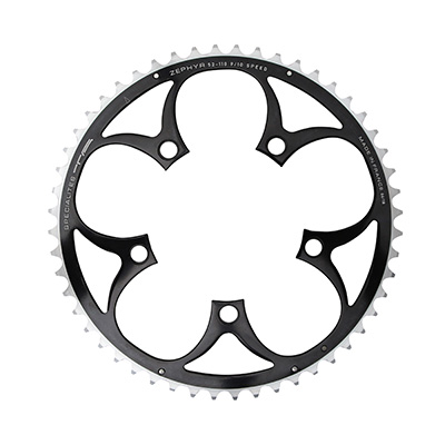 PLATEAU ROUTE 5BRA D.110 TA ZEPHYR 52DTS EXTERIEUR NOIR ALU 7075 TYPE SHIMANO 9-10V. PLATEAU ROUTE 5BRA D.110 TA ZEPHYR 52DTS EXTERIEUR NOIR ALU 7075 TYPE SHIMANO 9-10V.