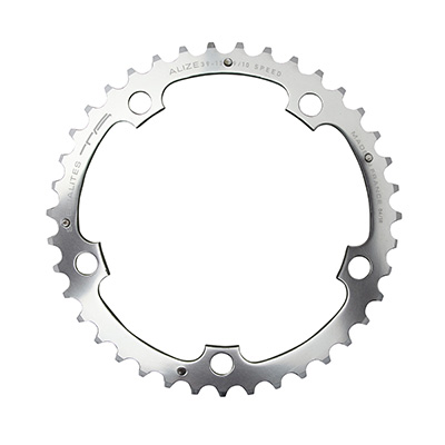 PLATEAU ROUTE 5BRA D.130 TA ALIZE TRIPLE 40DTS MILIEU ARGENT ALU 7075 TYPE SHIMANO 8-9-10V. PLATEAU ROUTE 5BRA D.130 TA ALIZE TRIPLE 40DTS MILIEU ARGENT ALU 7075 TYPE SHIMANO 8-9-10V.