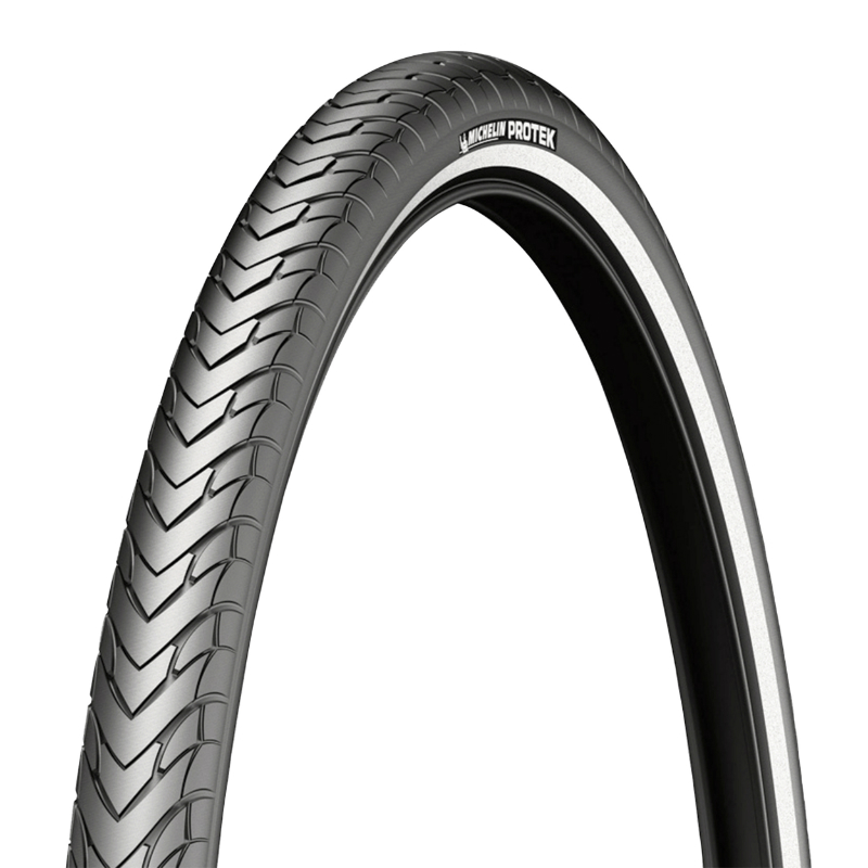PNEU VTT URBAIN 26 X 1.85 MICHELIN PROTEK RENFORT NOIR TR (47-559) FLANC REFLEX PNEU VTT URBAIN 26 X 1.85 MICHELIN PROTEK RENFORT NOIR TR (47-559) FLANC REFLEX