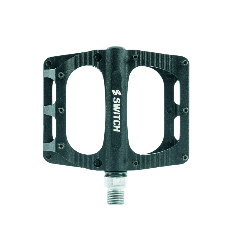 PEDALE VTT PLATEFORME DESCENTE - BMX SWITCH FREERIDE ALU CNC NOIR FILETAGE 9-16 AVEC PICOTS (PAIRE) 100X90MM PEDALE VTT PLATEFORME DESCENTE - BMX SWITCH FREERIDE ALU CNC NOIR FILETAGE 9-16 AVEC PICOTS (PAIRE) 100X90MM