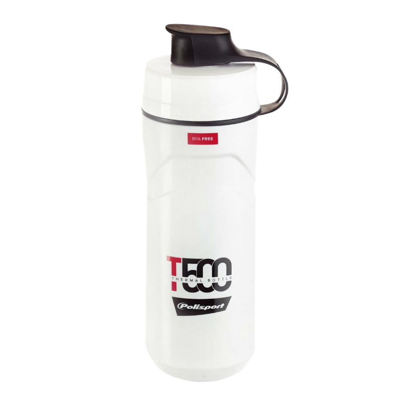 BIDON ISOTHERM POLISPORT T500 2 EN 1 4H HOT-COLD BLANC 500ML OU STANDARD 650ML AVEC BOUCHON PROPRE BIDON ISOTHERM POLISPORT T500 2 EN 1 4H HOT-COLD BLANC 500ML OU STANDARD 650ML AVEC BOUCHON PROPRE